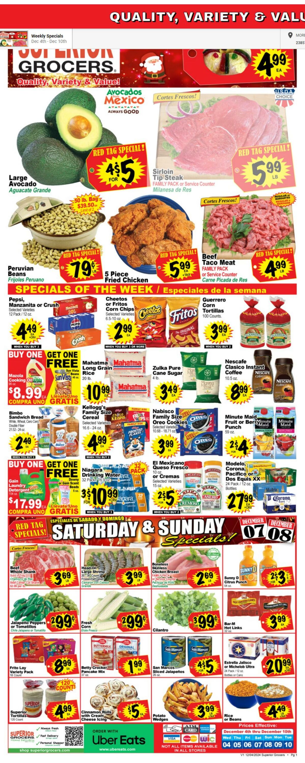 Weekly ad Superior Grocers 12/04/2024 - 12/10/2024