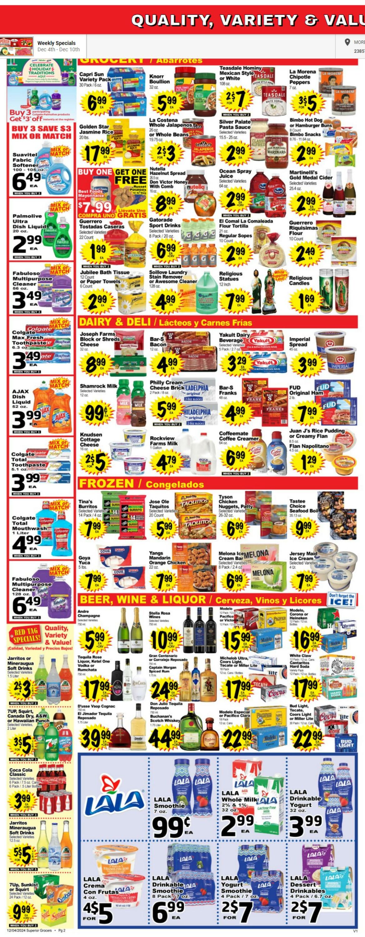 Weekly ad Superior Grocers 12/04/2024 - 12/10/2024