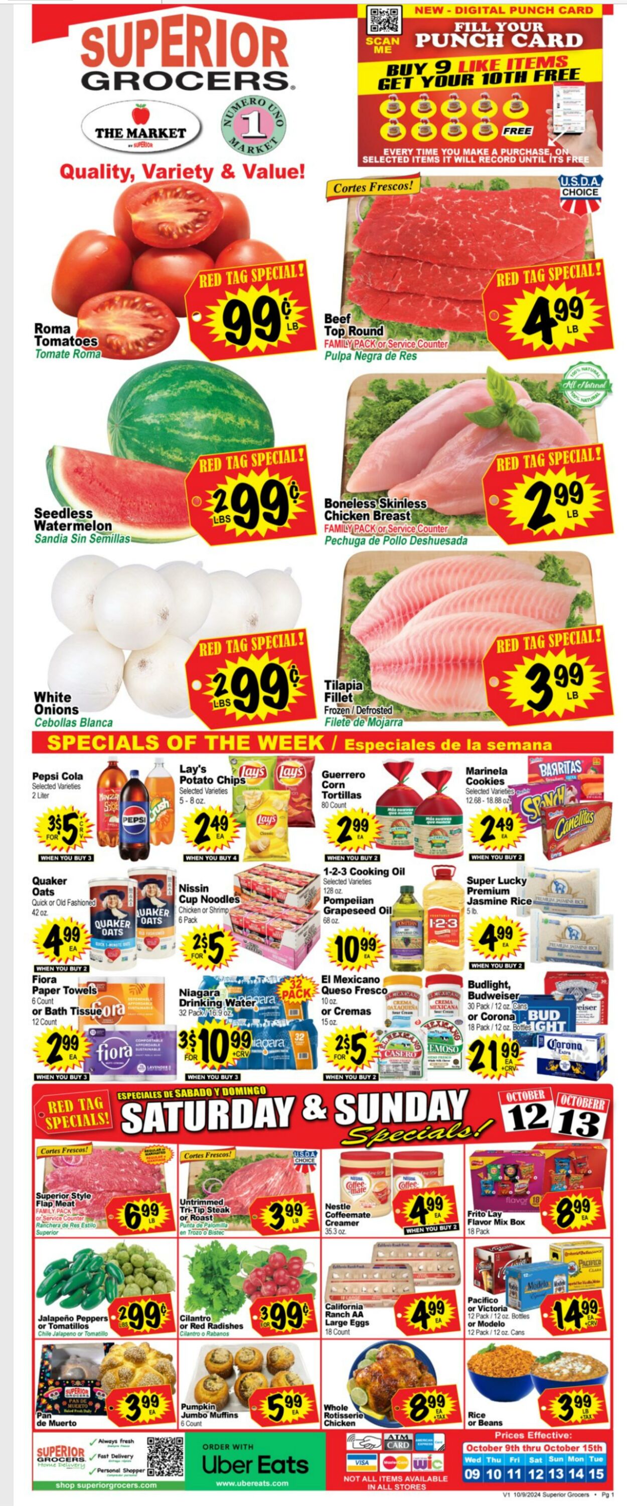 Weekly ad Superior Grocers 10/09/2024 - 10/15/2024