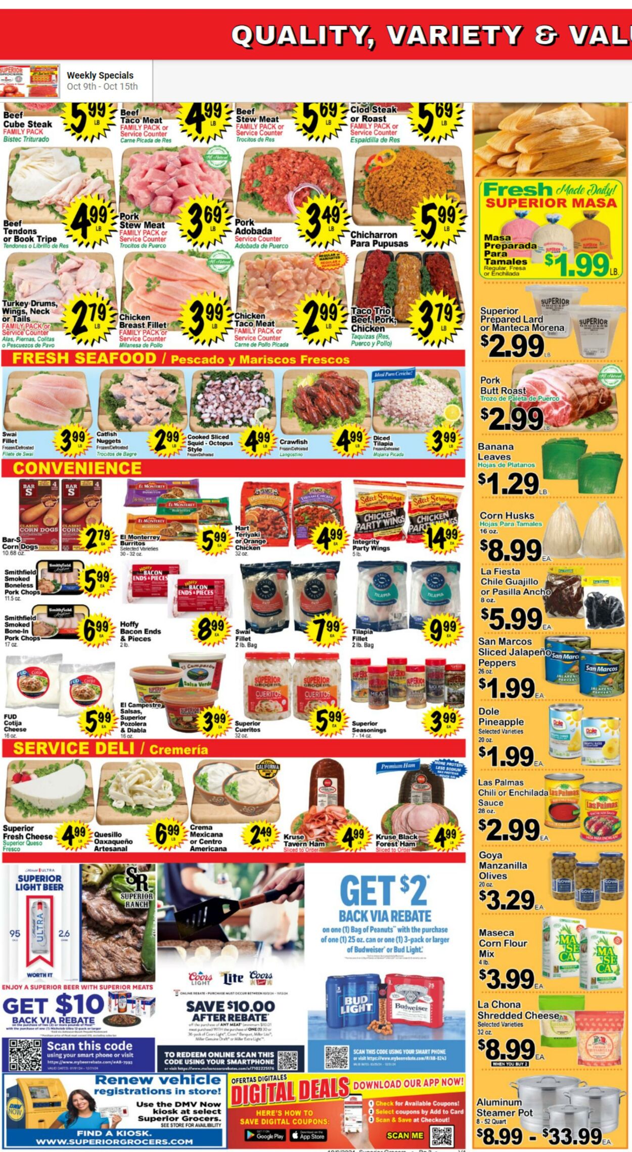 Weekly ad Superior Grocers 10/09/2024 - 10/15/2024