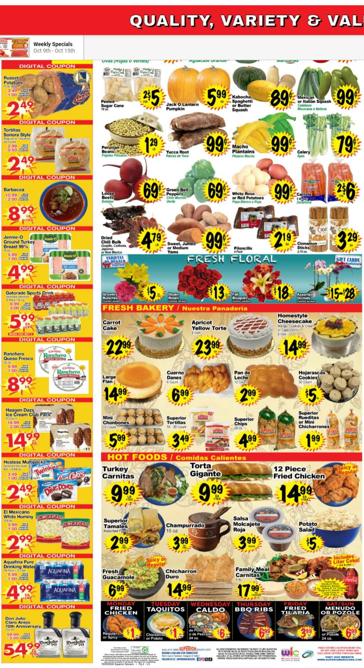 Weekly ad Superior Grocers 10/09/2024 - 10/15/2024