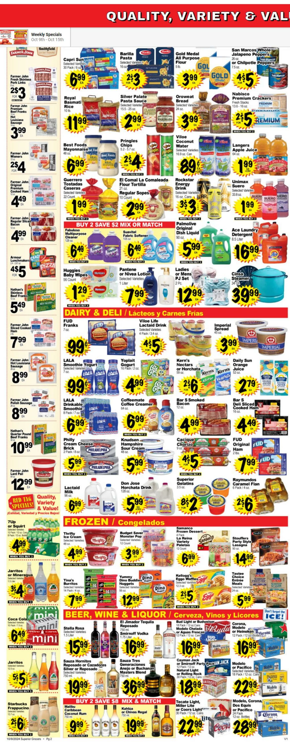 Weekly ad Superior Grocers 10/09/2024 - 10/15/2024