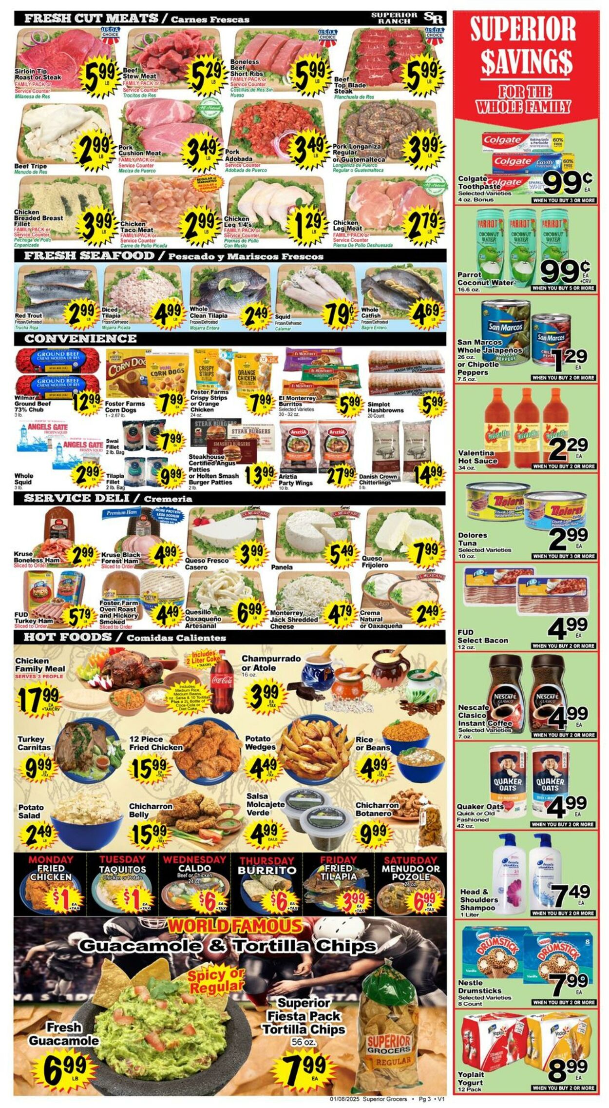 Weekly ad Superior Grocers 01/08/2025 - 01/14/2025