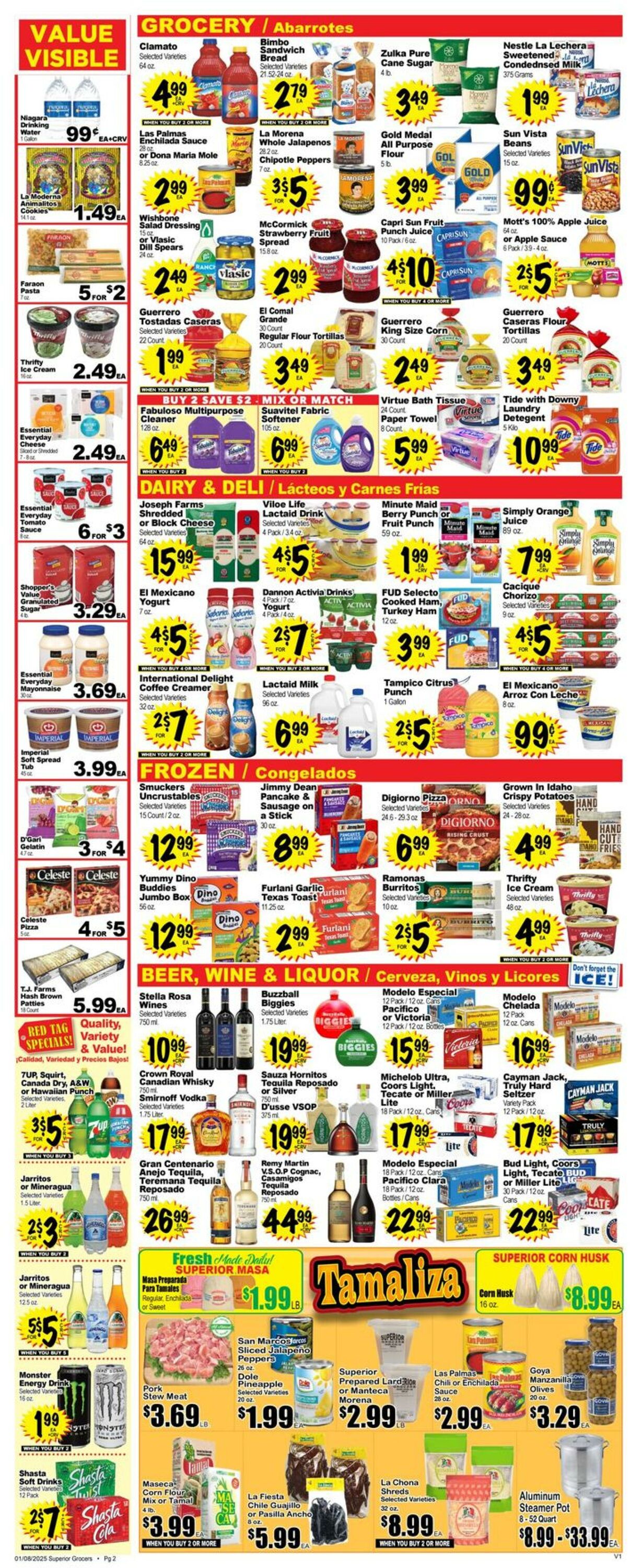 Weekly ad Superior Grocers 01/08/2025 - 01/14/2025