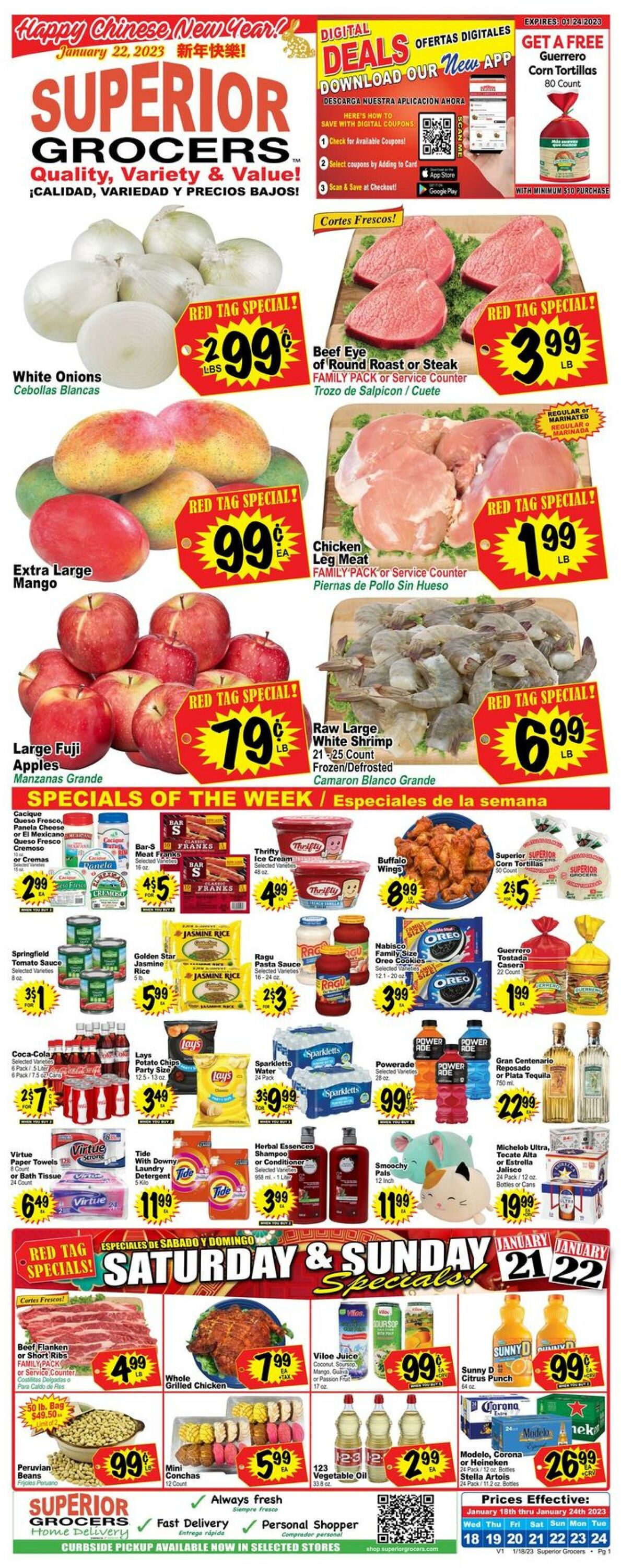 Weekly ad Superior Grocers 01/18/2023 - 01/24/2023