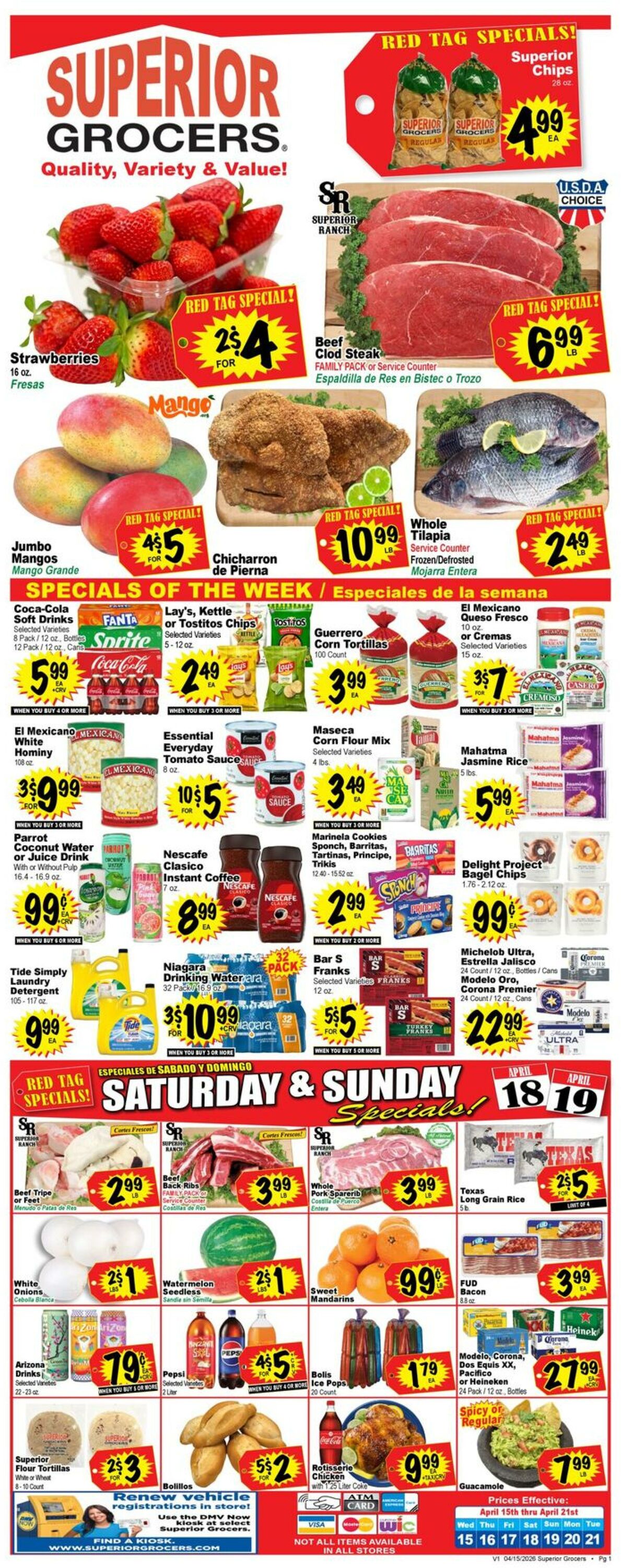 Weekly ad Superior Grocers 04/15/2026 - 04/21/2026