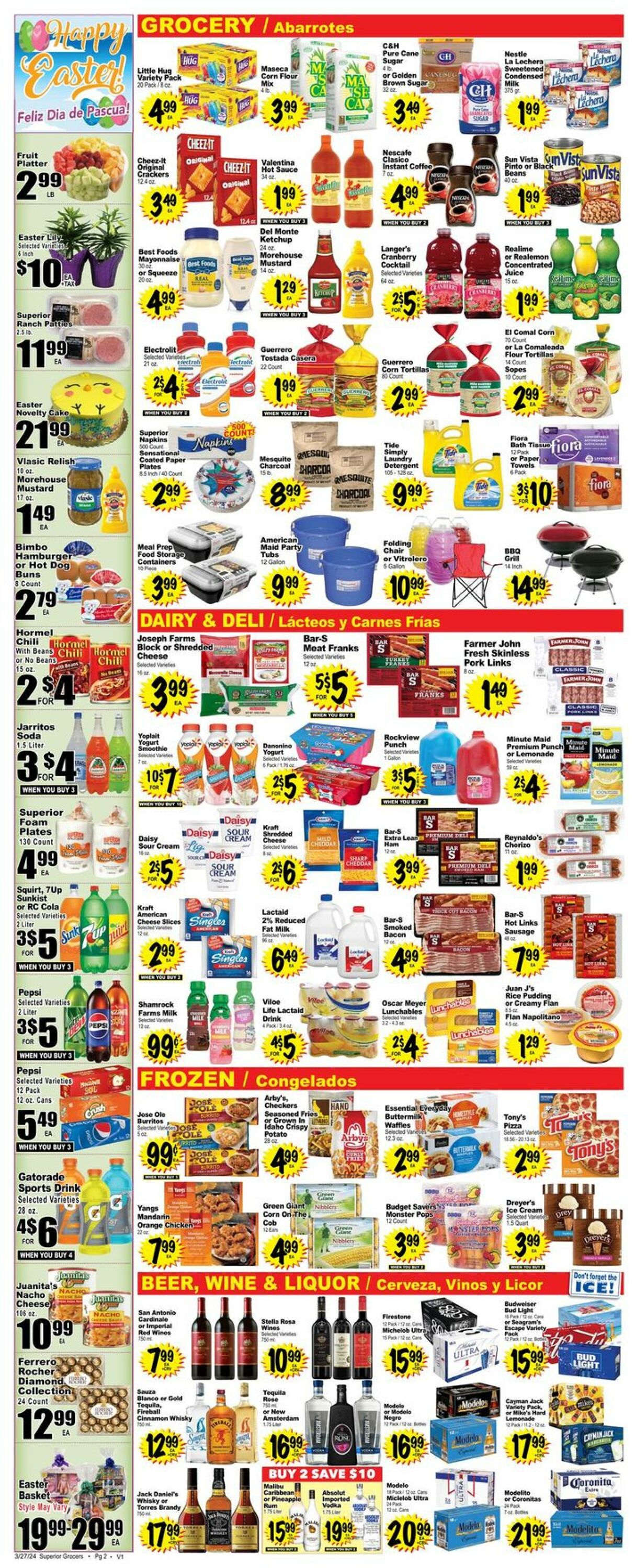 Weekly ad Superior Grocers 03/27/2024 - 04/02/2024