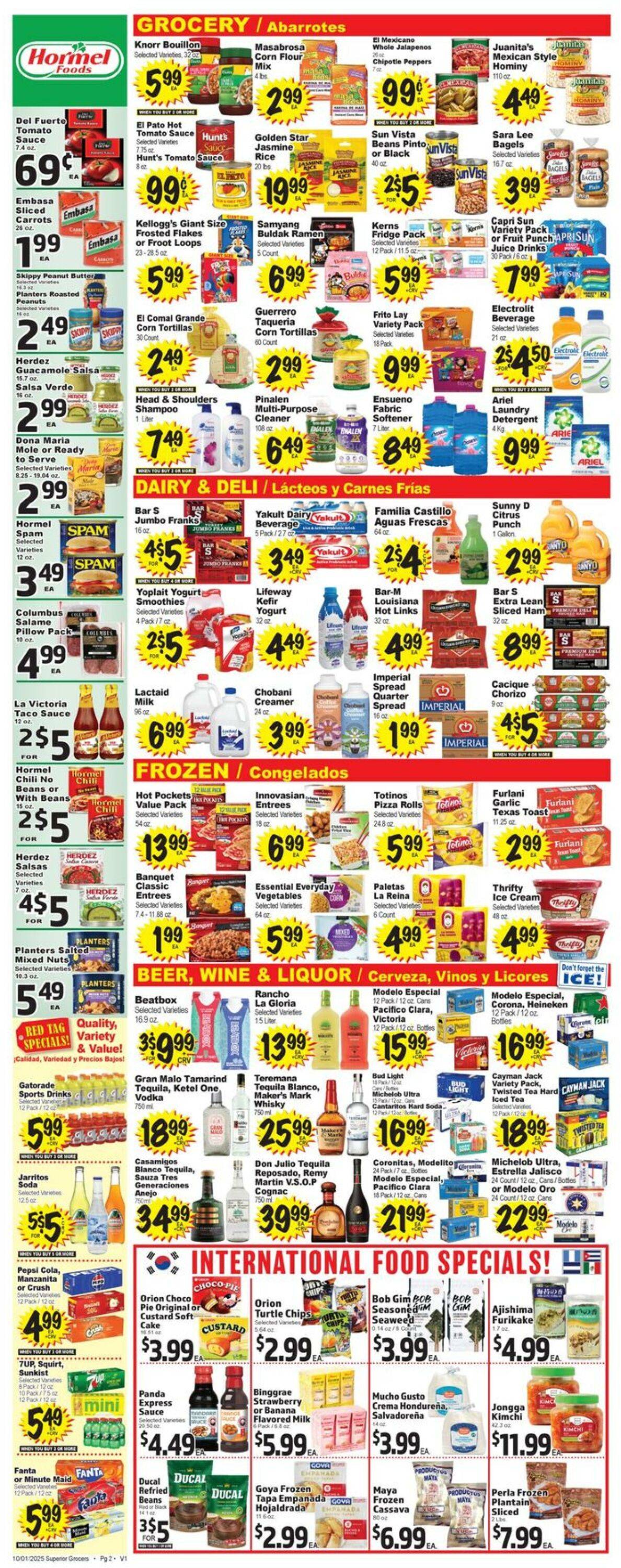 Weekly ad Superior Grocers 10/01/2025 - 10/07/2025
