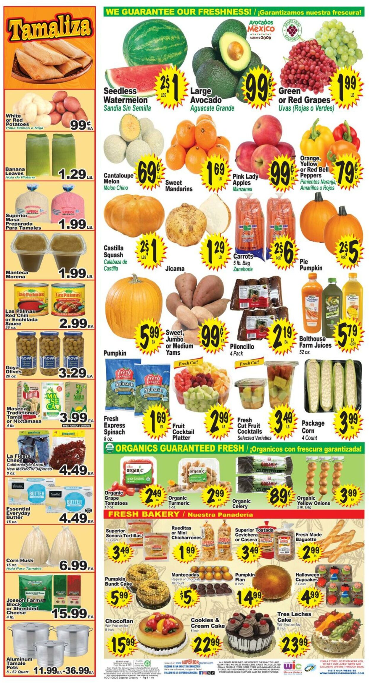 Weekly ad Superior Grocers 10/01/2025 - 10/07/2025