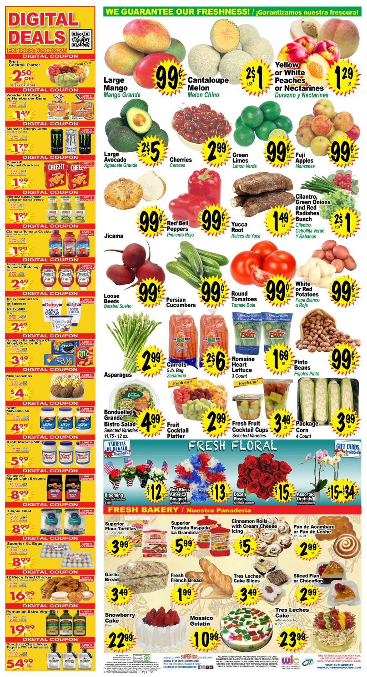 Weekly ad Superior Grocers 07/02/2025 - 07/08/2025