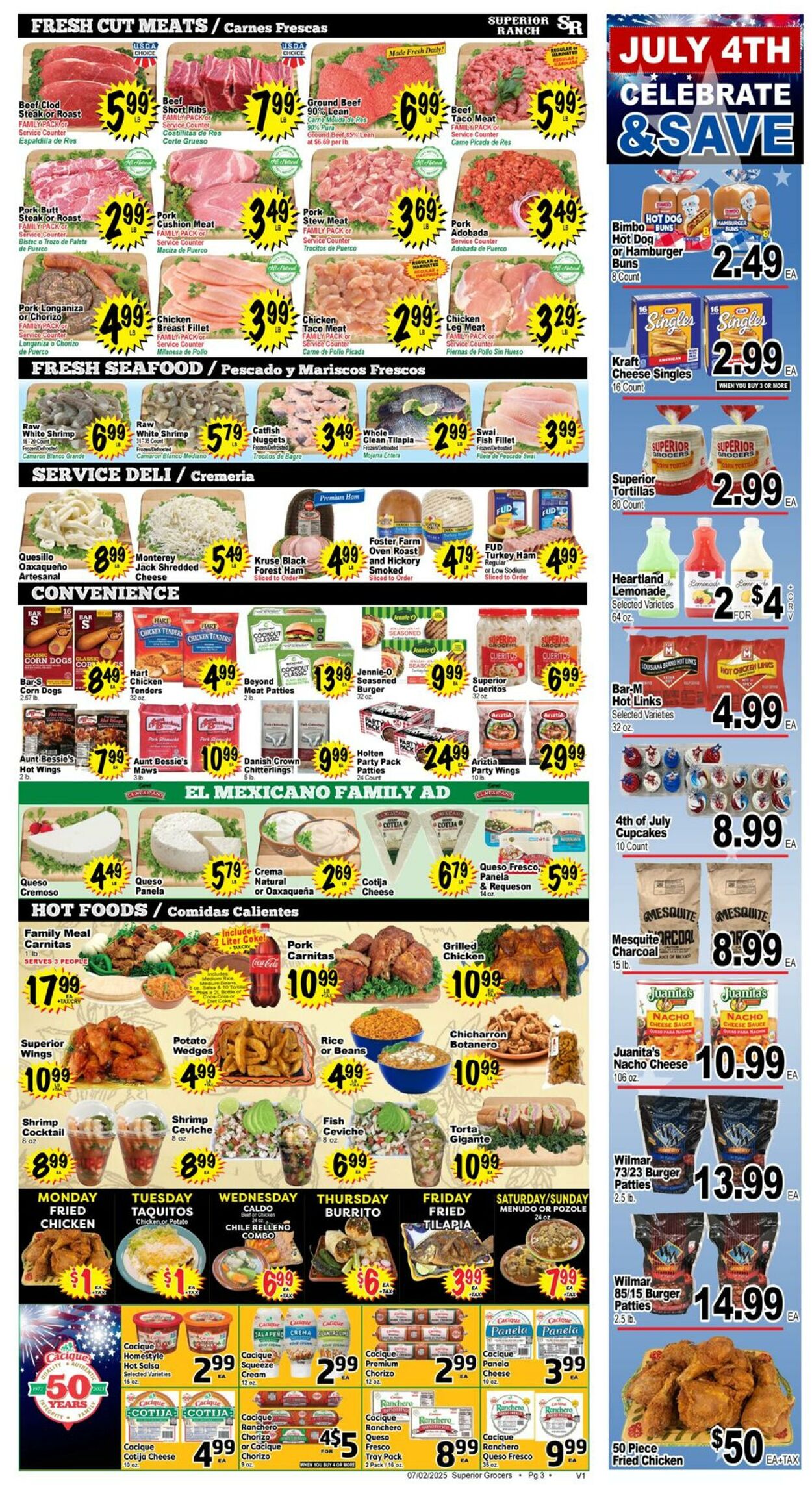Weekly ad Superior Grocers 07/02/2025 - 07/08/2025