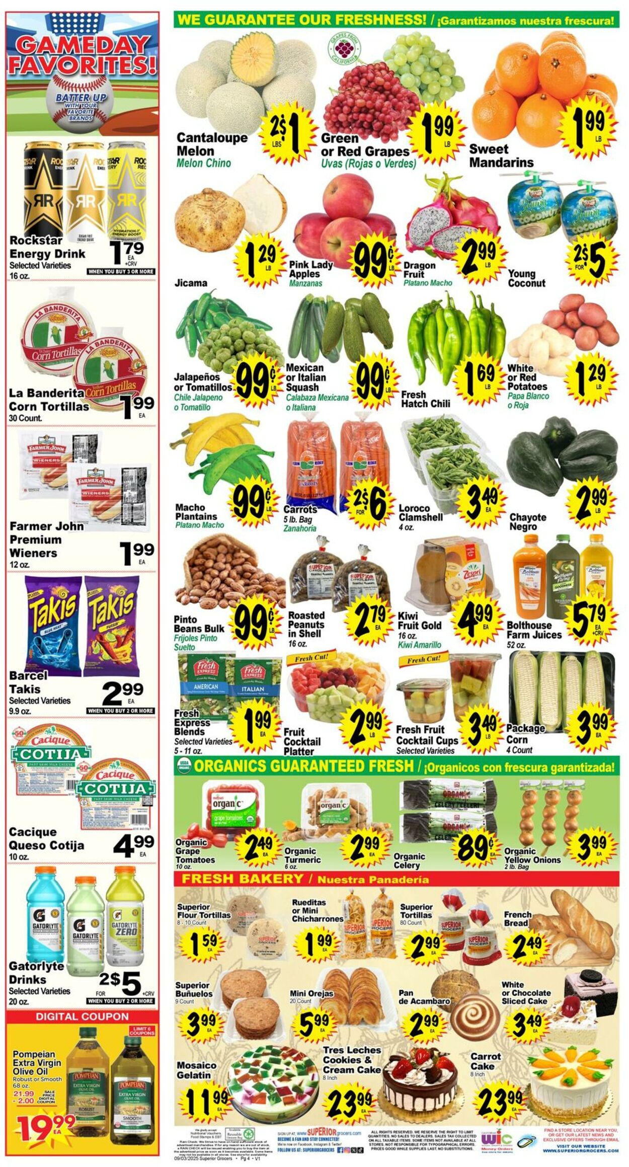 Weekly ad Superior Grocers 09/03/2025 - 09/09/2025