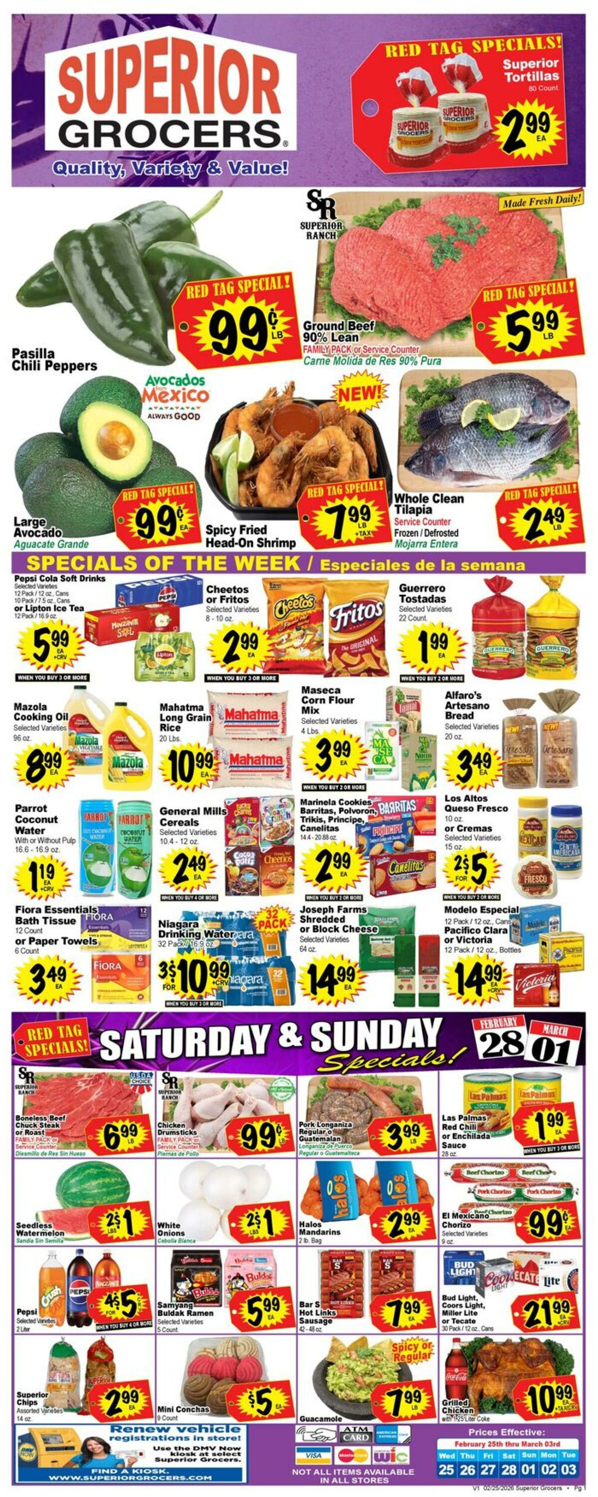 Weekly ad Superior Grocers 02/25/2026 - 03/03/2026