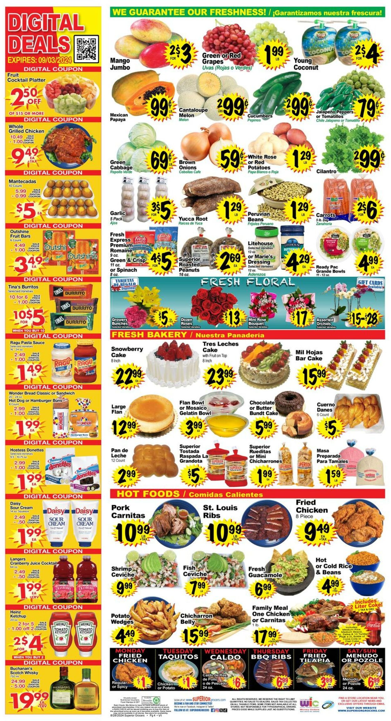 Weekly ad Superior Grocers 08/28/2024 - 09/03/2024