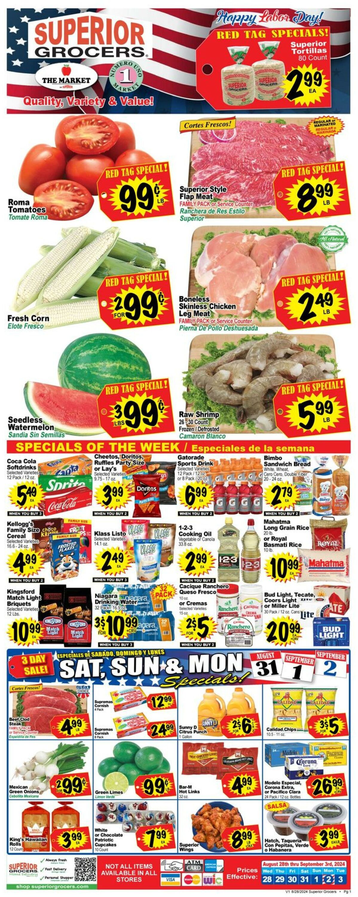 Weekly ad Superior Grocers 08/28/2024 - 09/03/2024