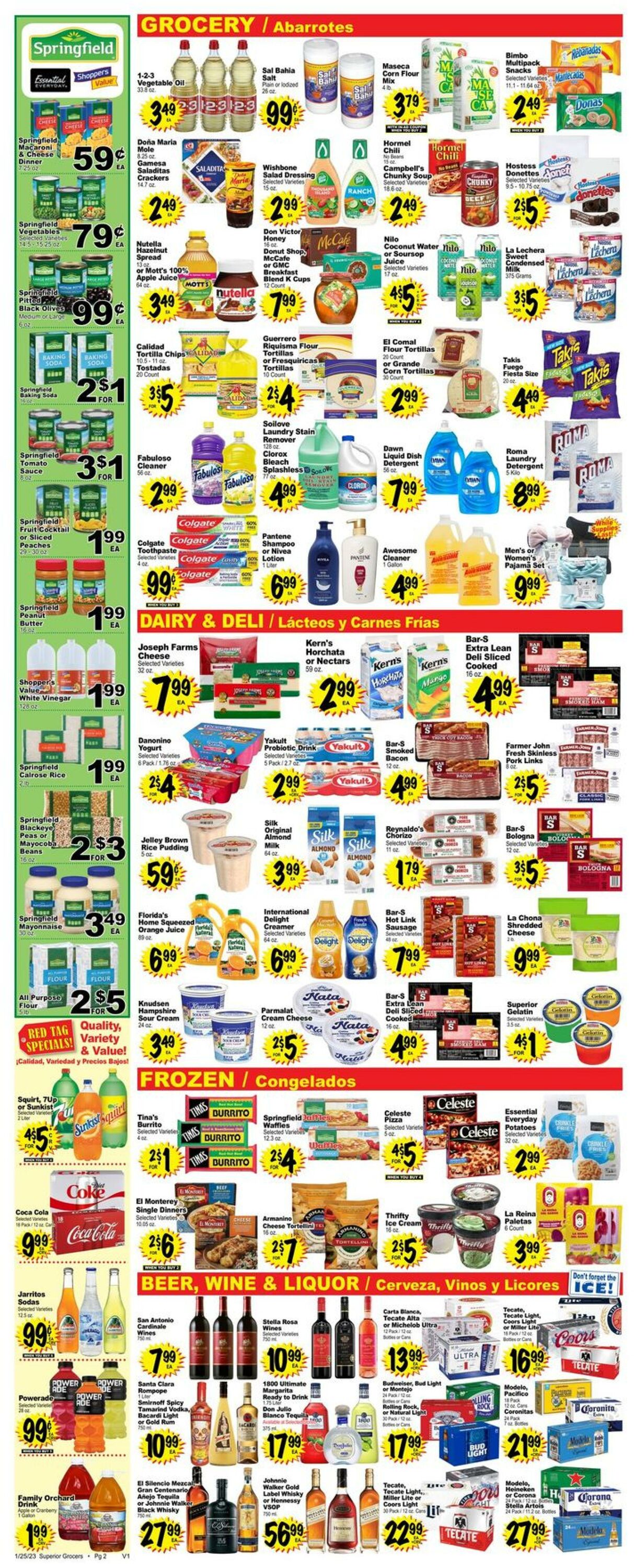 Weekly ad Superior Grocers 01/25/2023 - 01/31/2023