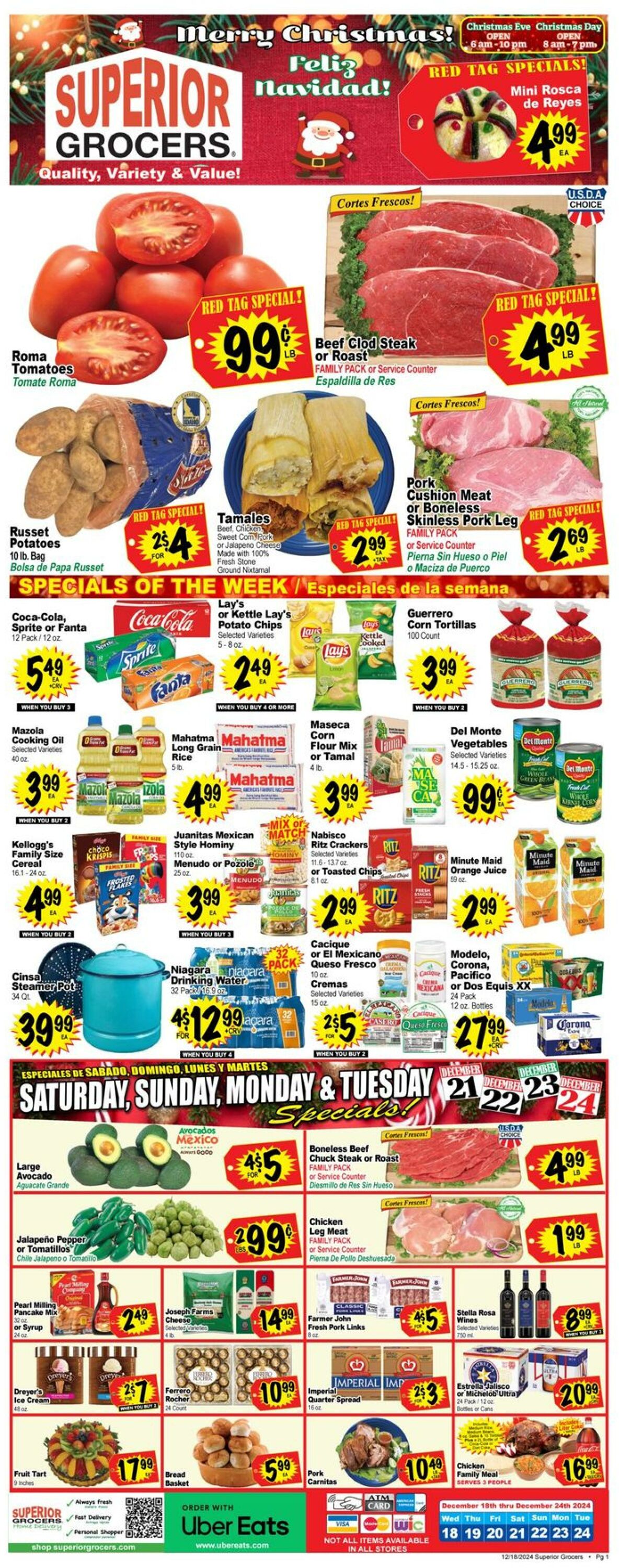 Weekly ad Superior Grocers 12/18/2024 - 12/24/2024