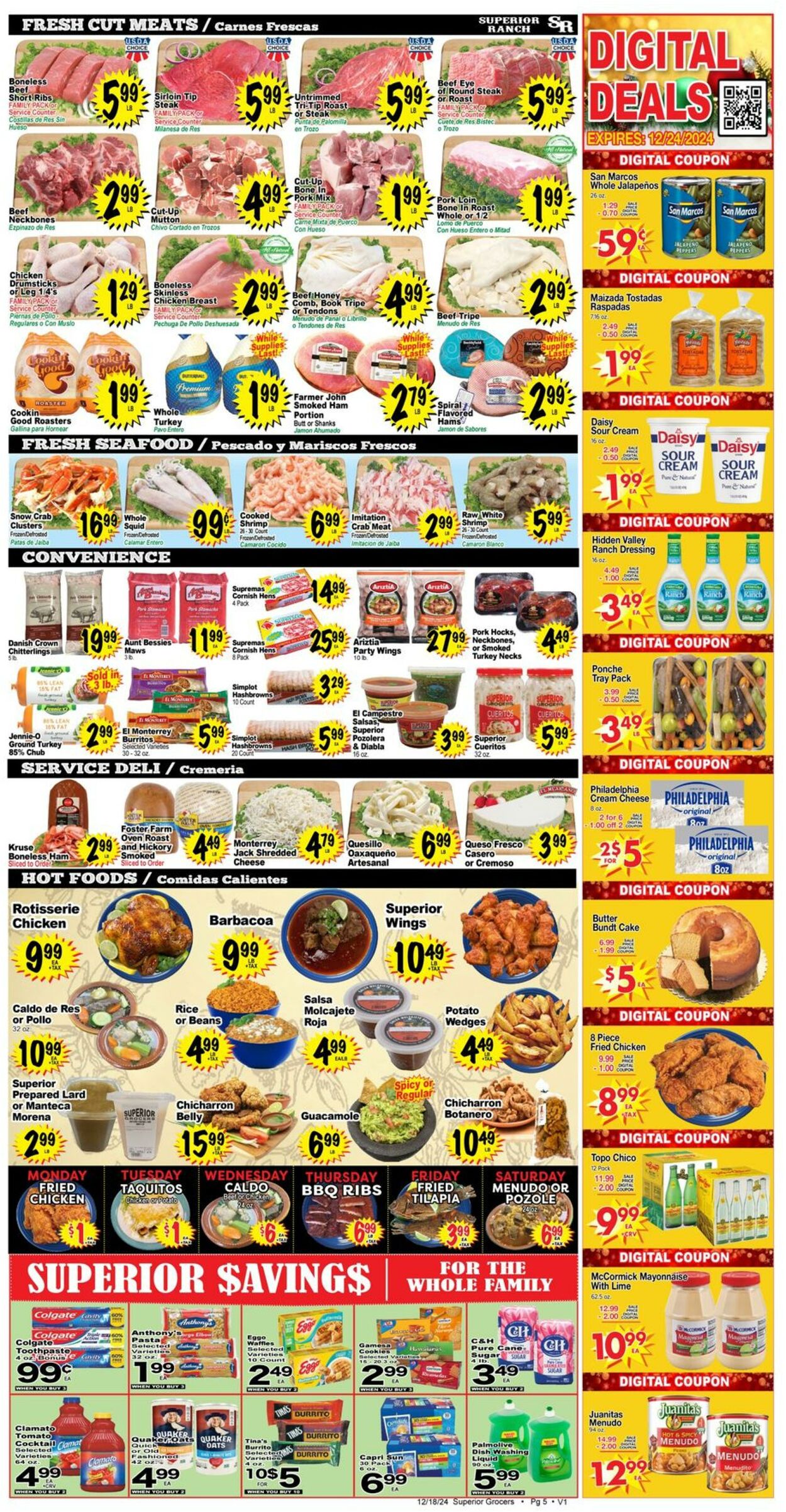 Weekly ad Superior Grocers 12/18/2024 - 12/24/2024