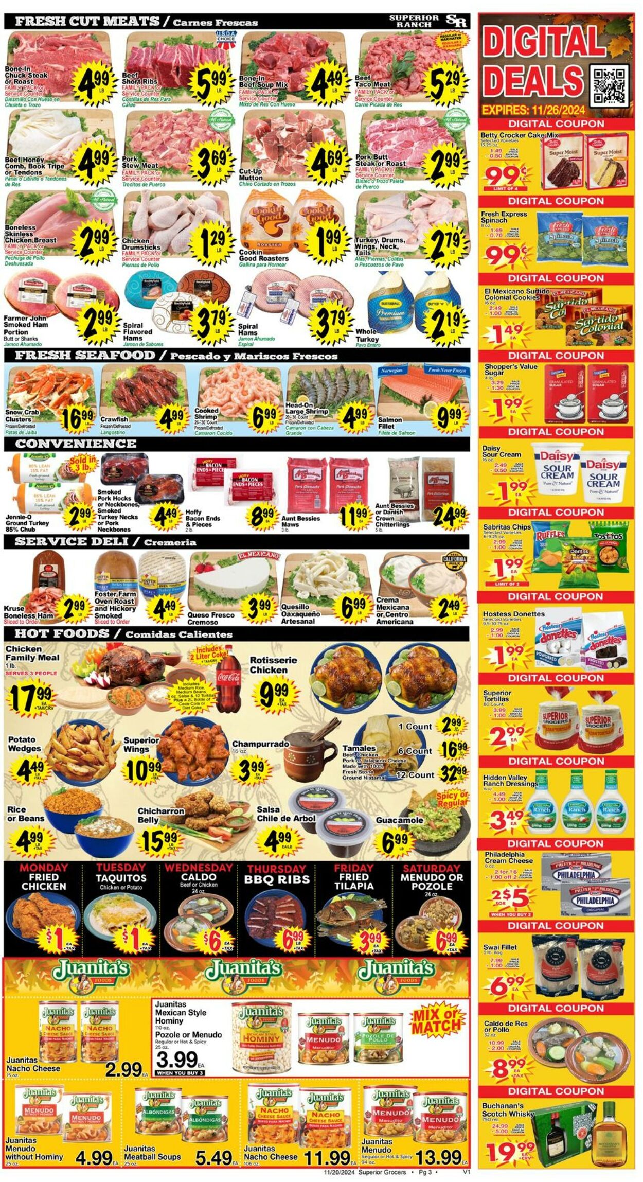 Weekly ad Superior Grocers 11/20/2024 - 11/26/2024