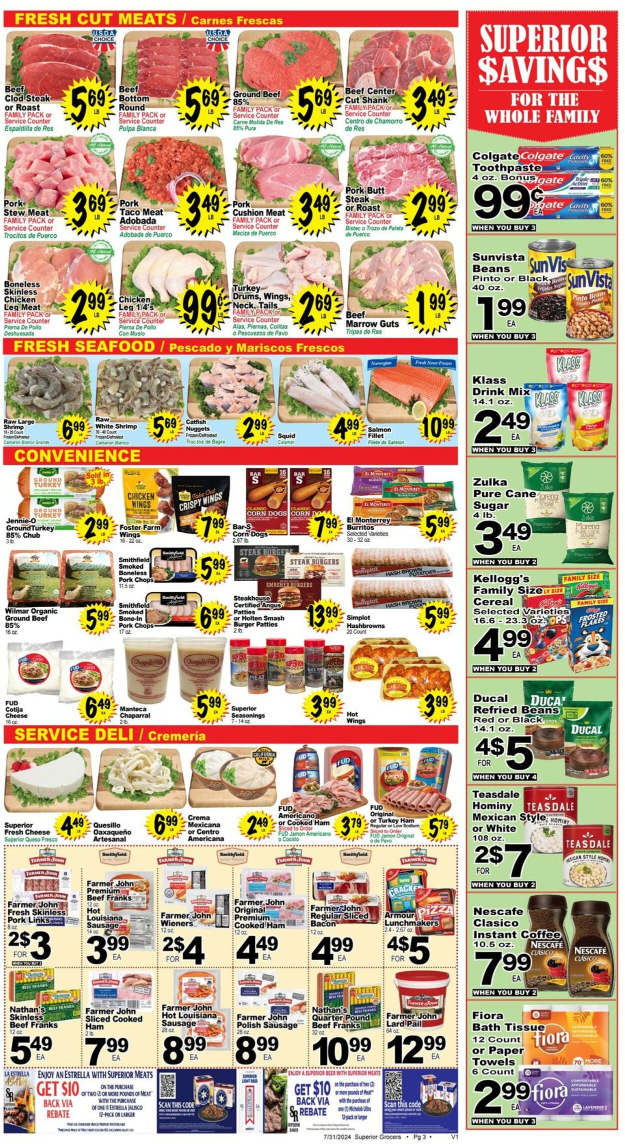 Weekly ad Superior Grocers 07/31/2024 - 08/06/2024