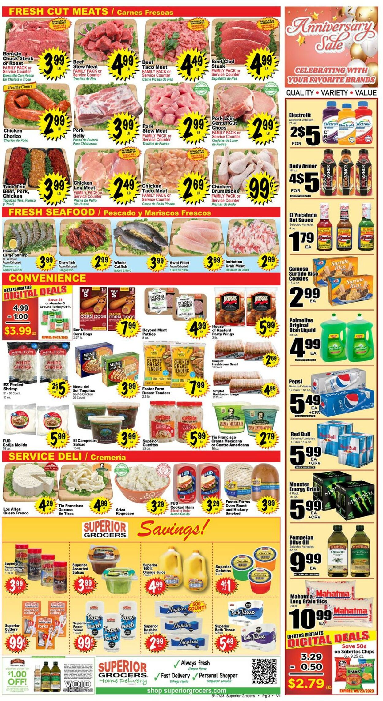 Weekly ad Superior Grocers 05/17/2023 - 05/23/2023
