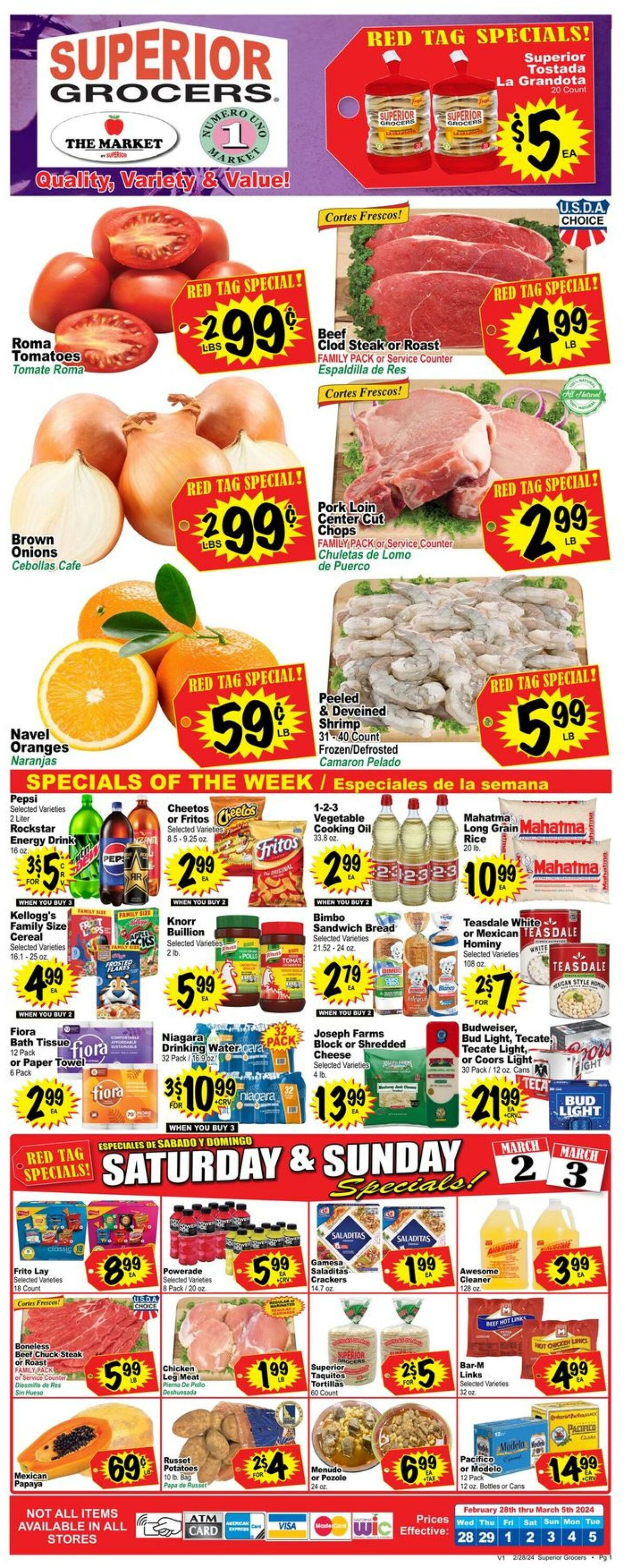 Weekly ad Superior Grocers 02/28/2024 - 03/05/2024