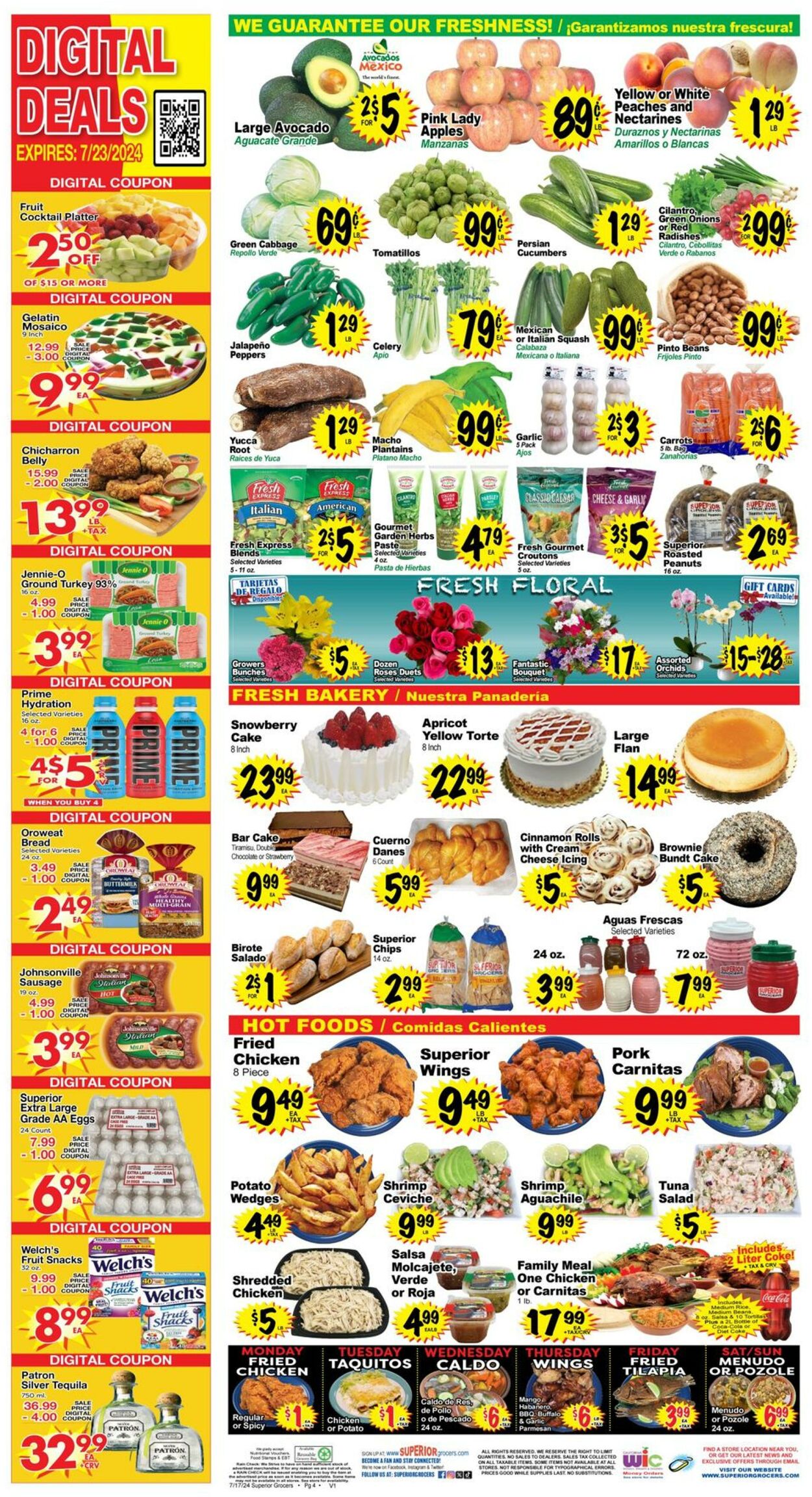 Weekly ad Superior Grocers 07/17/2024 - 07/23/2024