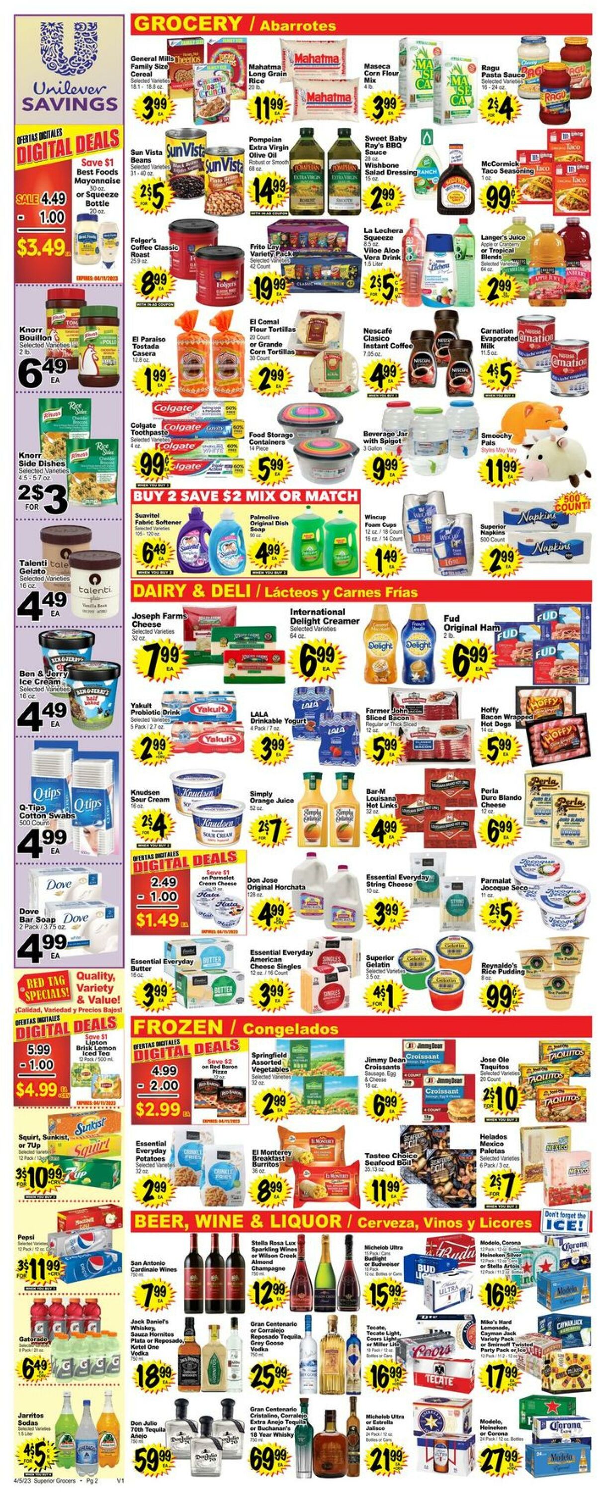 Weekly ad Superior Grocers 04/05/2023 - 04/11/2023