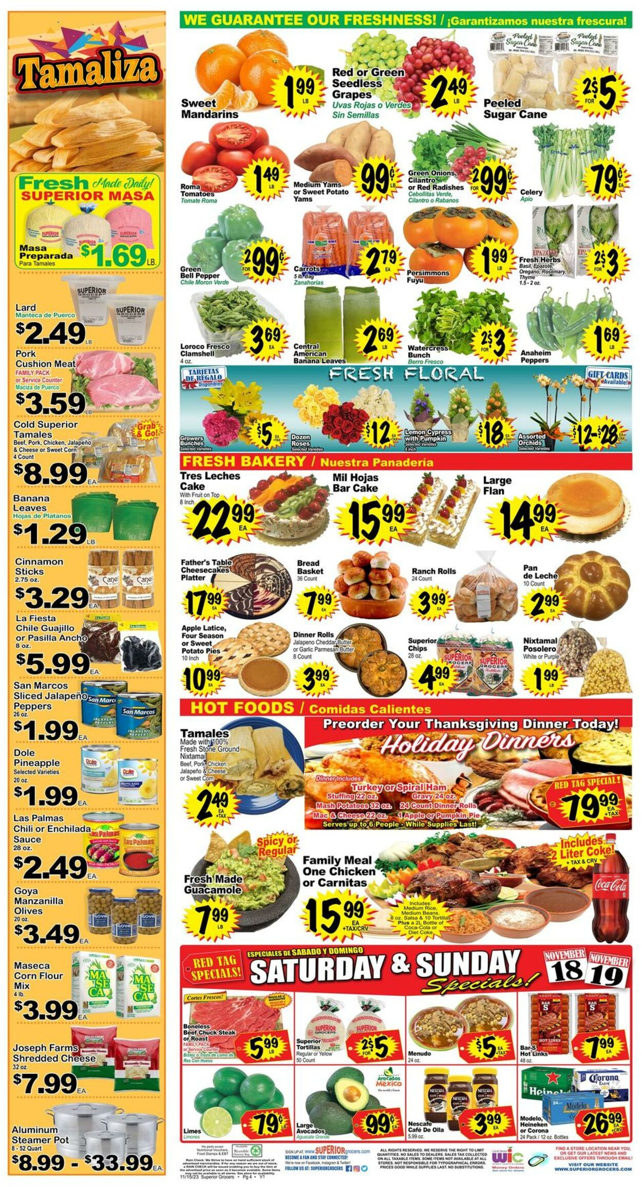 Weekly ad Superior Grocers 11/15/2023 - 11/21/2023