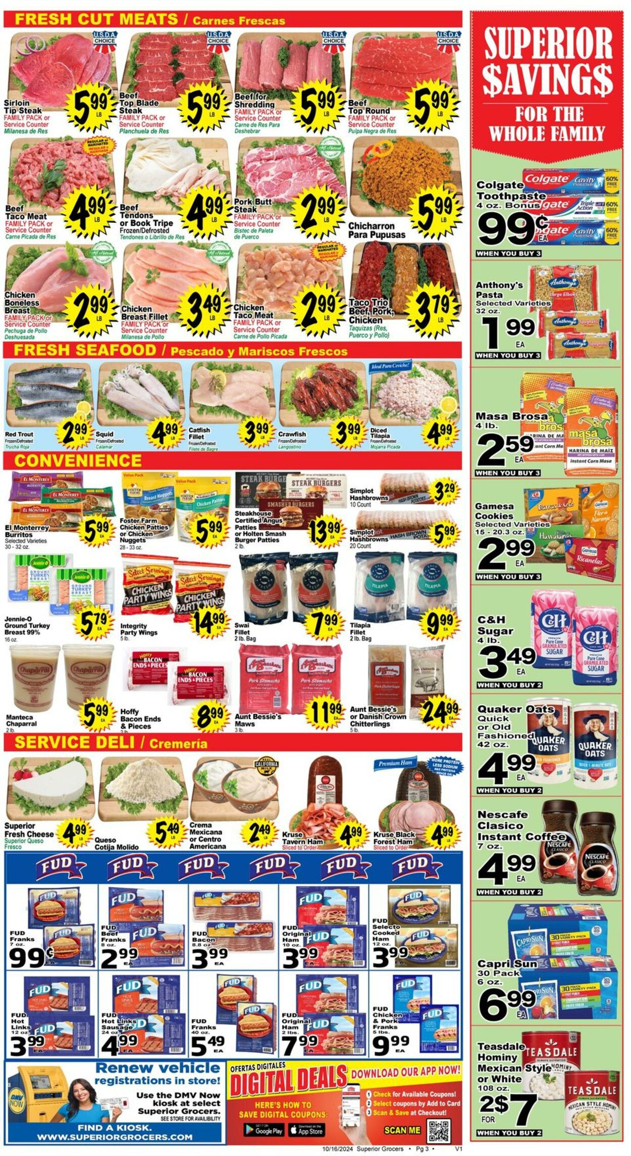 Weekly ad Superior Grocers 10/16/2024 - 10/22/2024