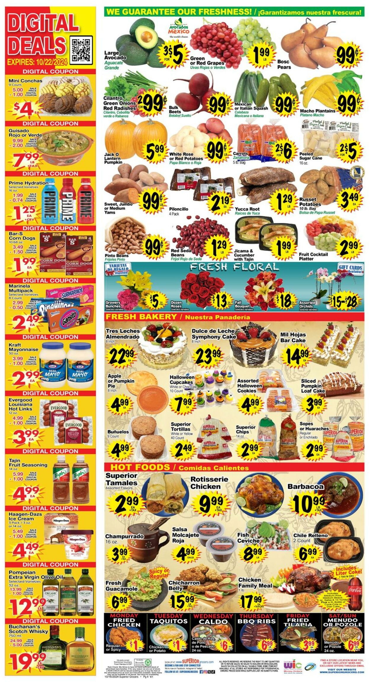 Weekly ad Superior Grocers 10/16/2024 - 10/22/2024