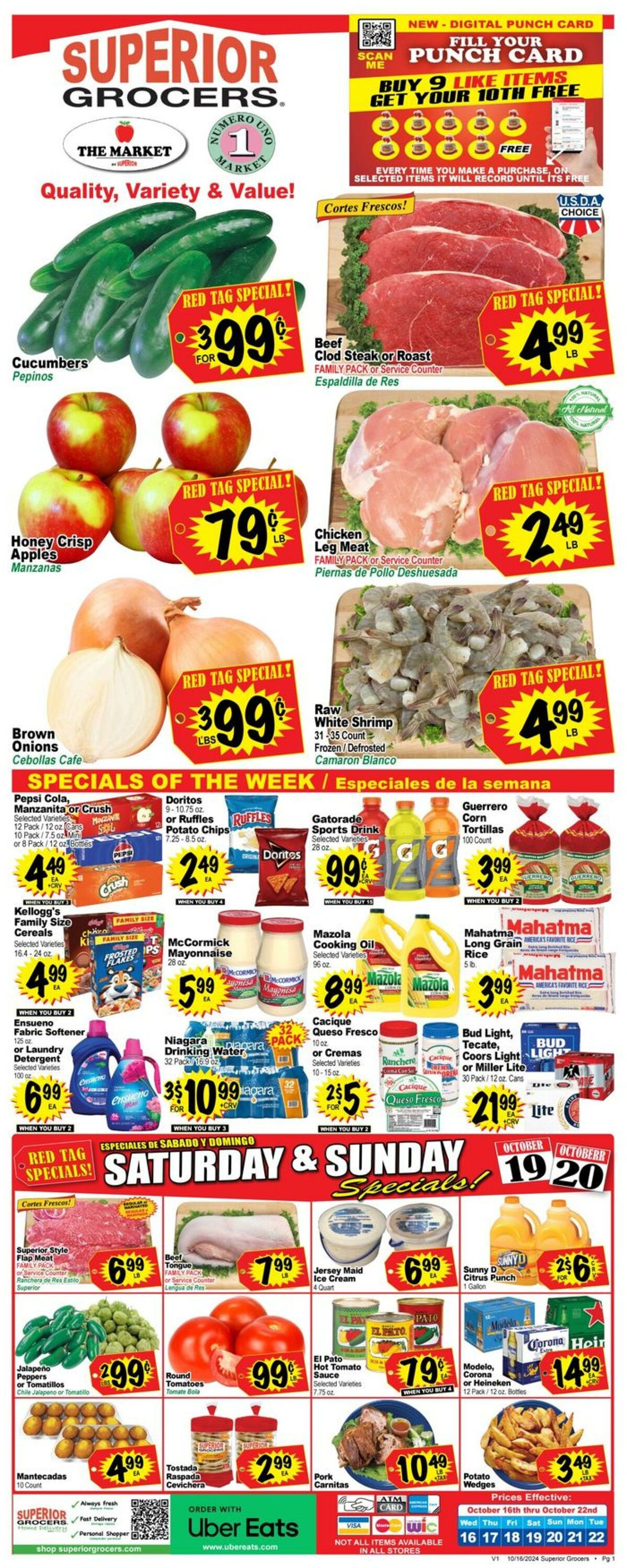 Weekly ad Superior Grocers 10/16/2024 - 10/22/2024