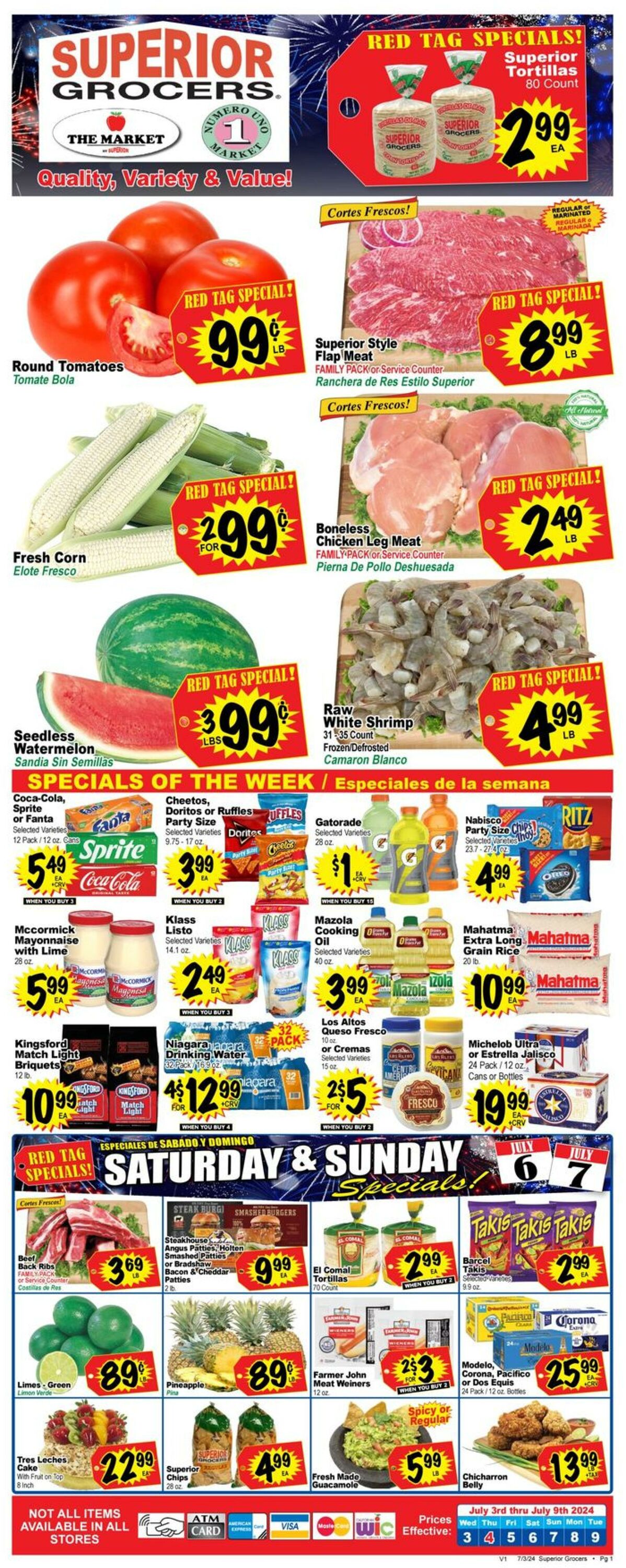 Weekly ad Superior Grocers 07/03/2024 - 07/09/2024