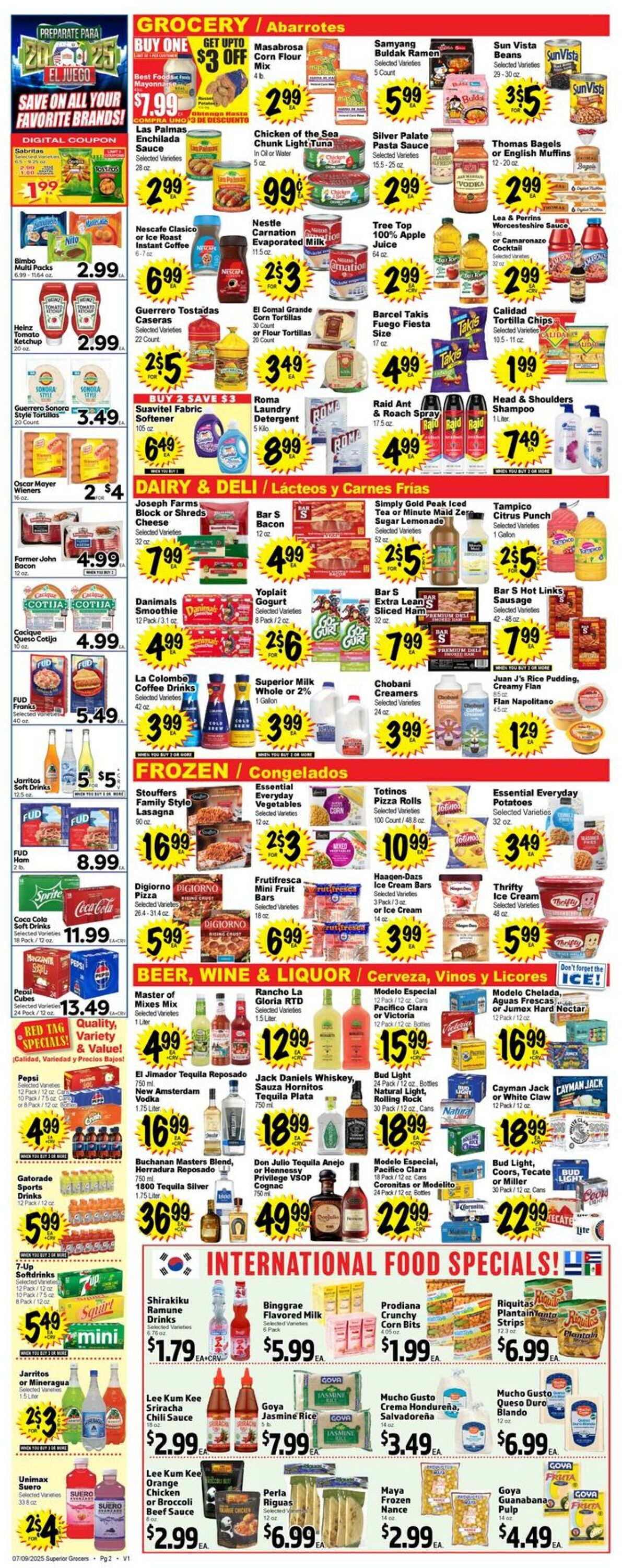 Weekly ad Superior Grocers 07/09/2025 - 07/15/2025
