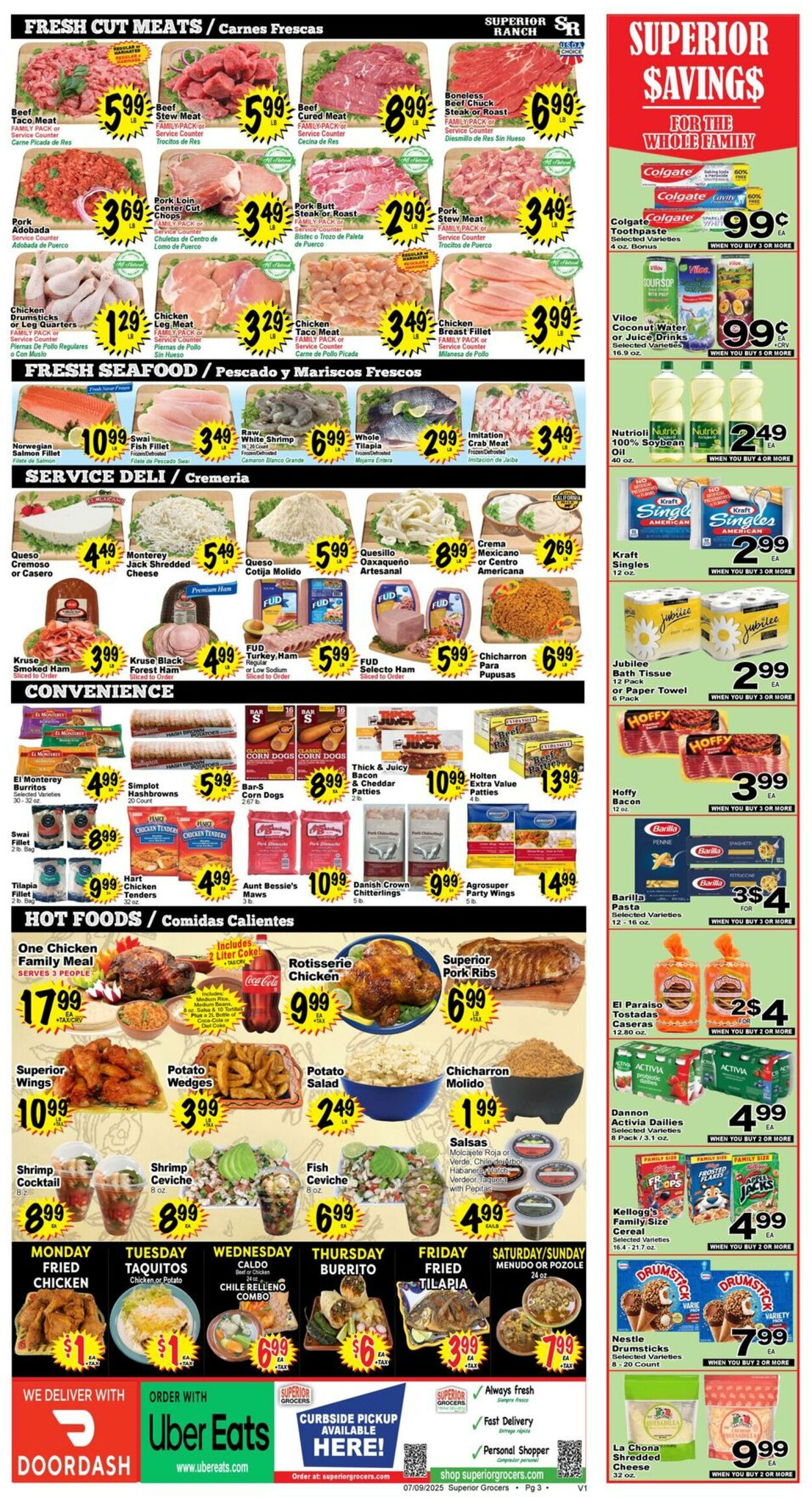 Weekly ad Superior Grocers 07/09/2025 - 07/15/2025