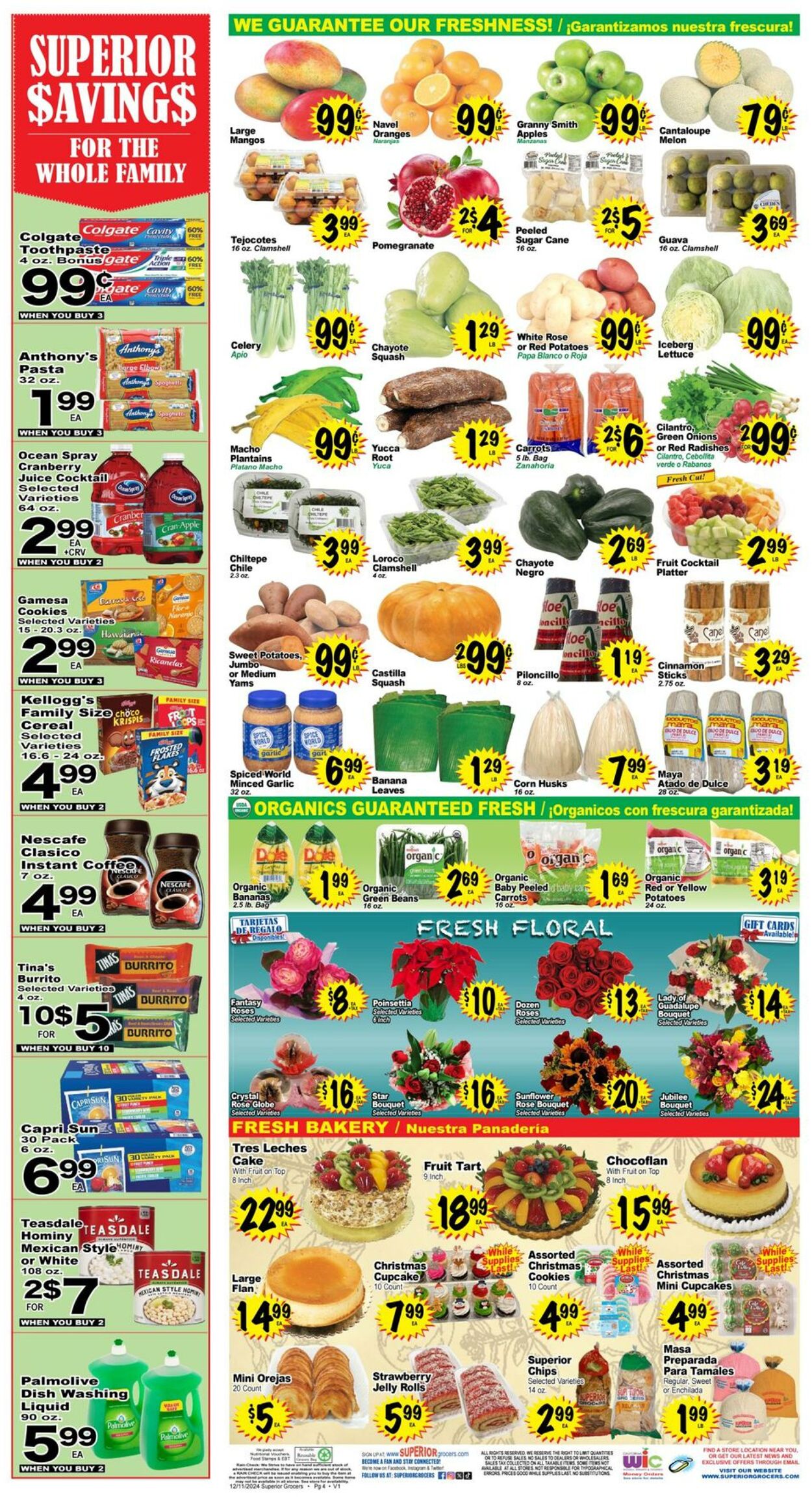 Weekly ad Superior Grocers 12/11/2024 - 12/17/2024