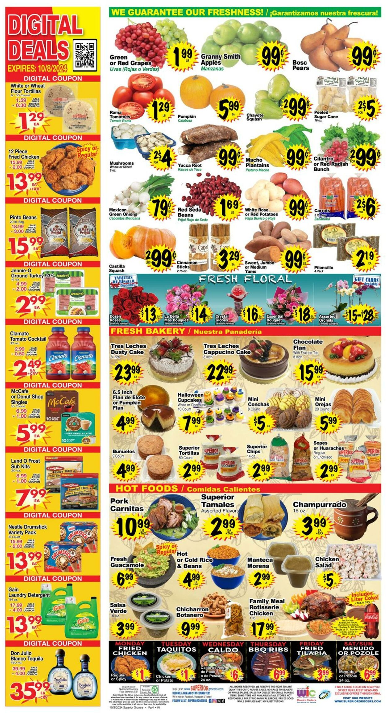 Weekly ad Superior Grocers 10/02/2024 - 10/08/2024