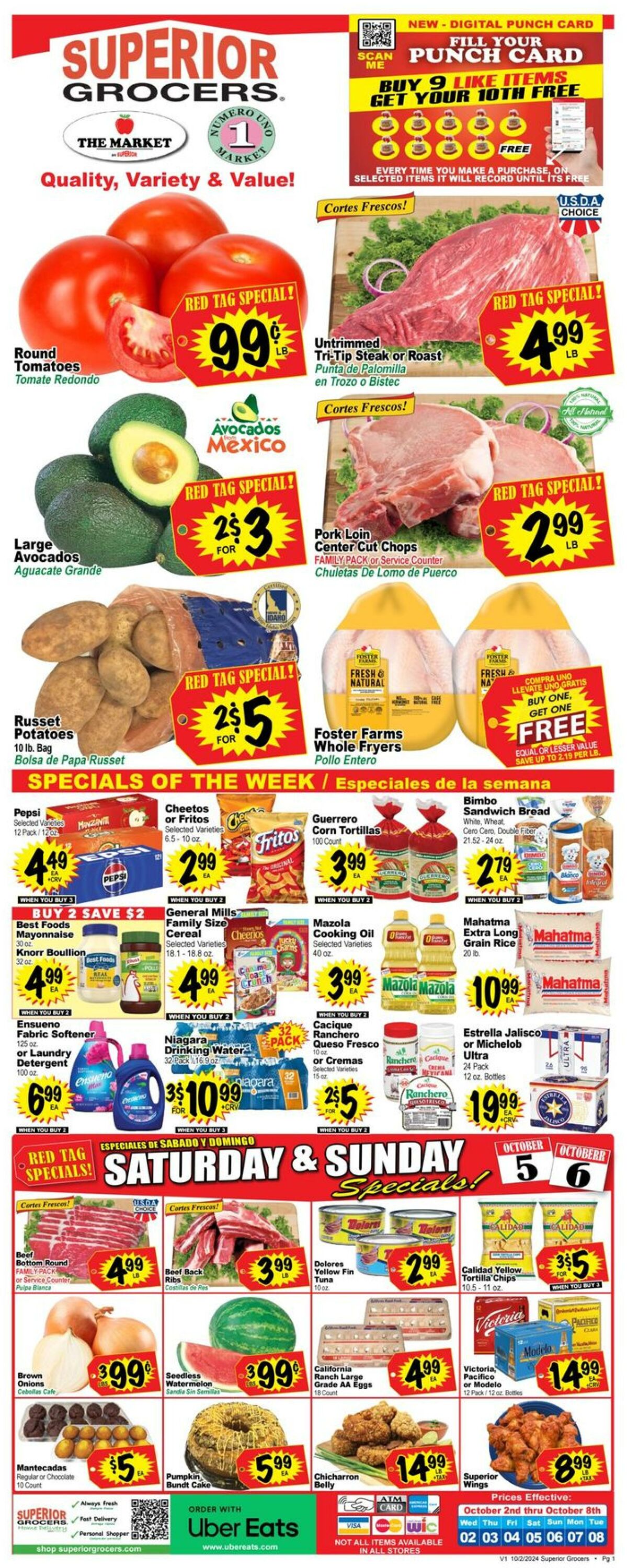 Weekly ad Superior Grocers 10/02/2024 - 10/08/2024