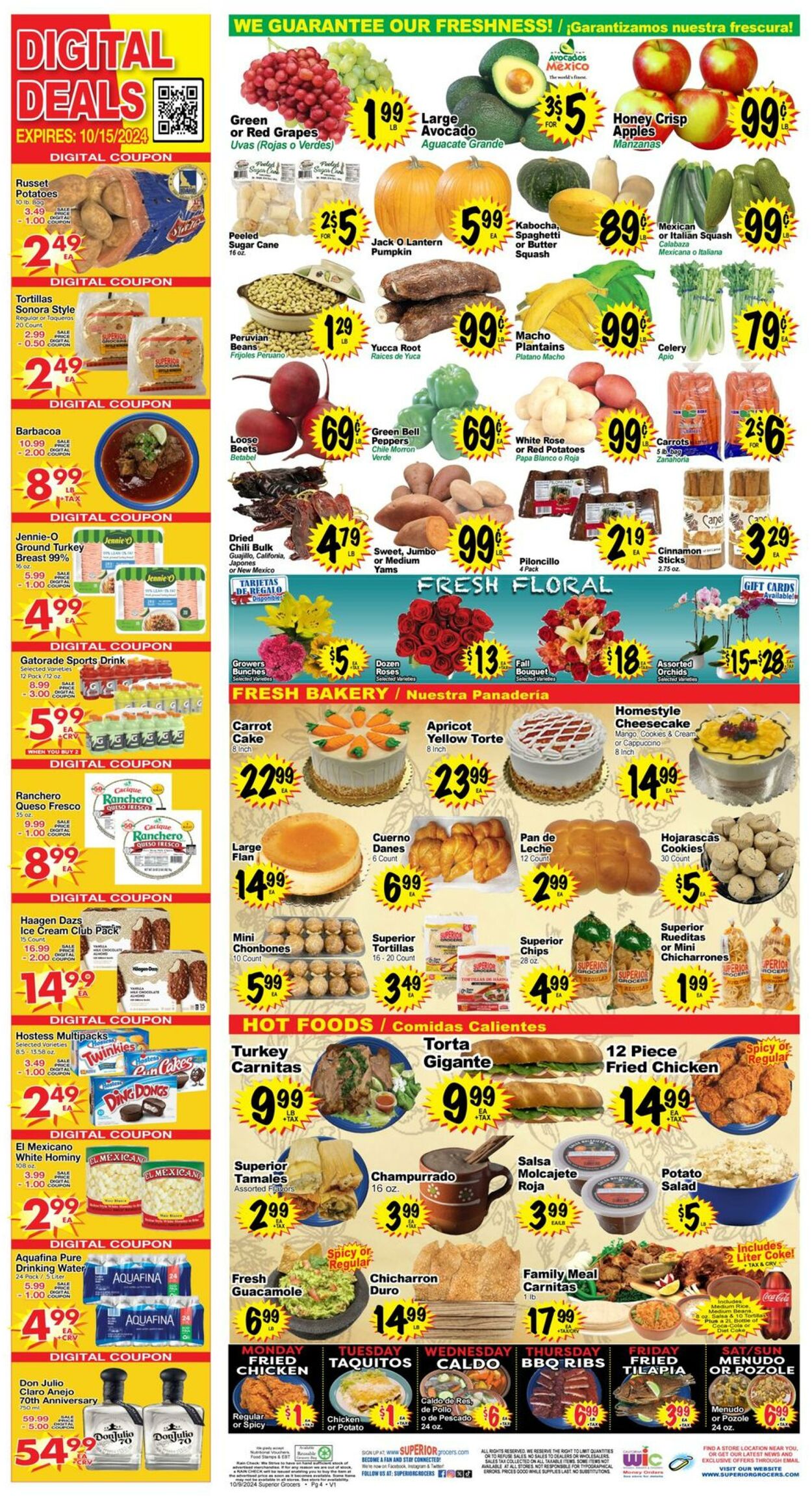 Weekly ad Superior Grocers 10/09/2024 - 10/15/2024