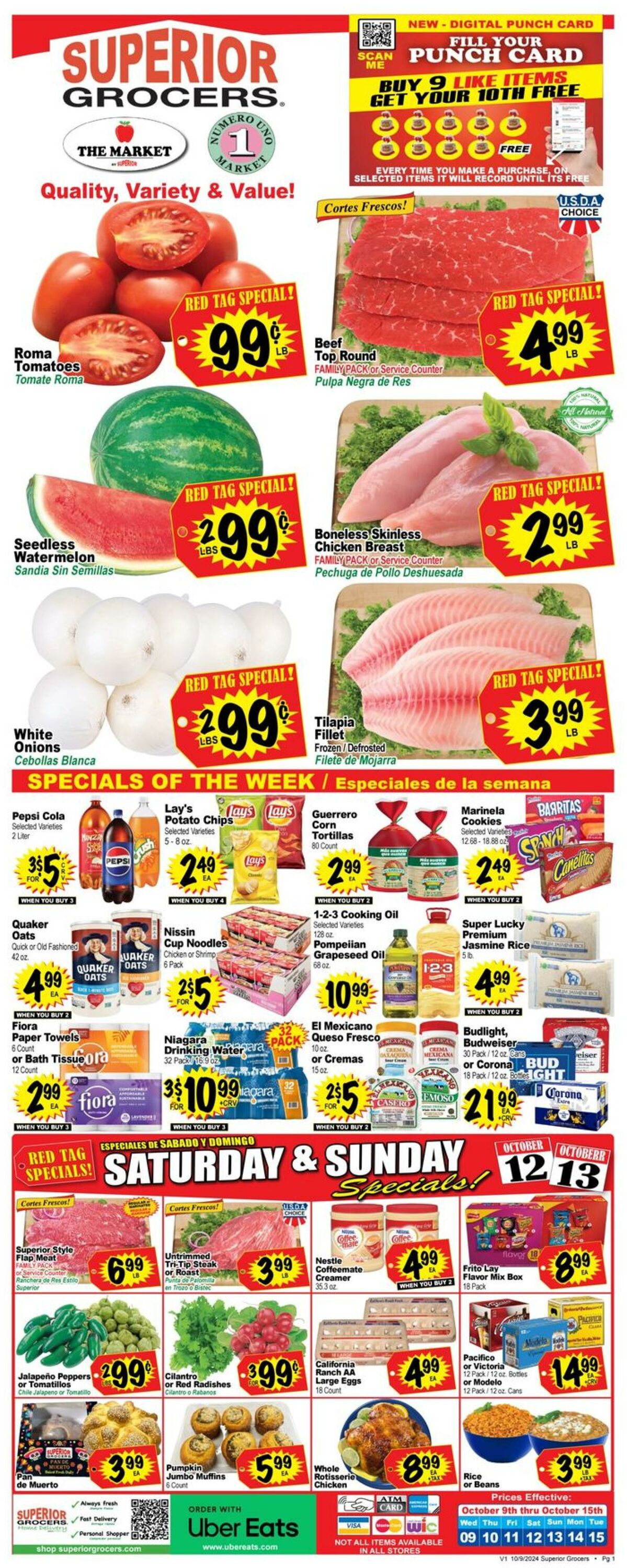 Weekly ad Superior Grocers 10/09/2024 - 10/15/2024