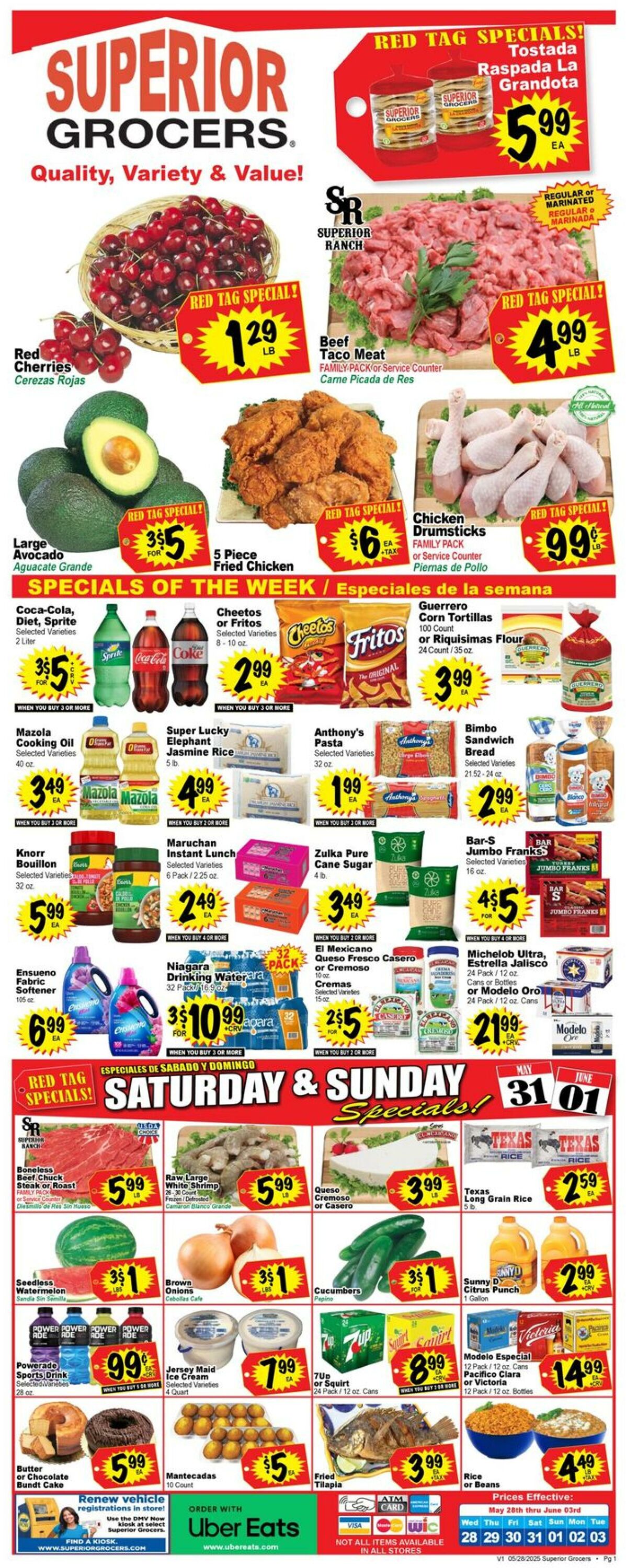 Weekly ad Superior Grocers 05/28/2025 - 06/03/2025