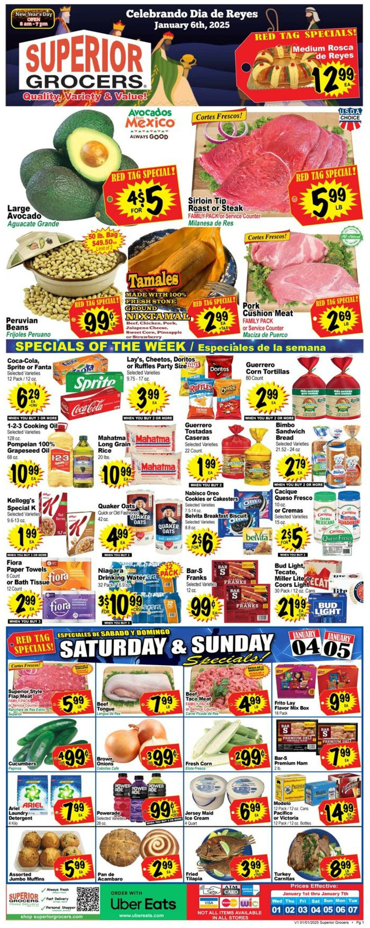 Weekly ad Superior Grocers 01/01/2025 - 01/07/2025