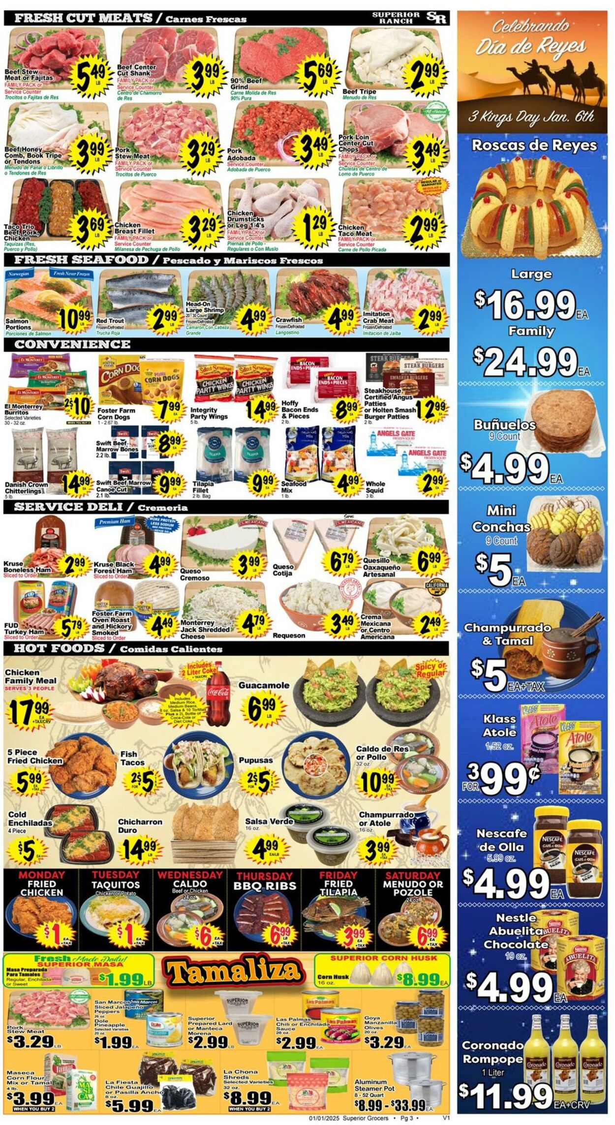 Weekly ad Superior Grocers 01/01/2025 - 01/07/2025