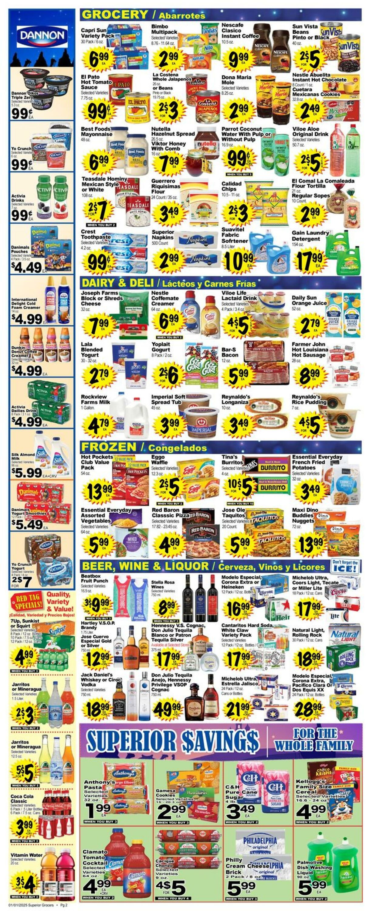 Weekly ad Superior Grocers 01/01/2025 - 01/07/2025