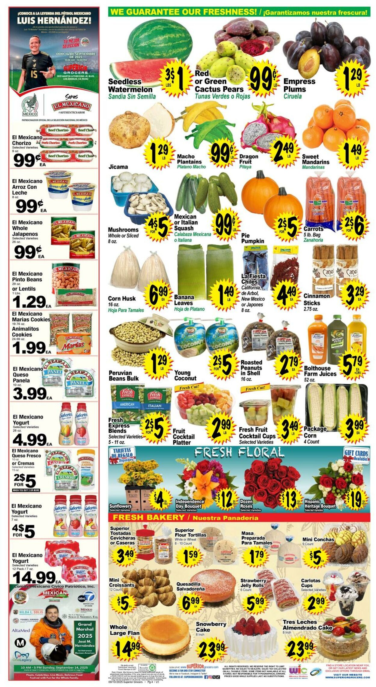 Weekly ad Superior Grocers 09/10/2025 - 09/16/2025