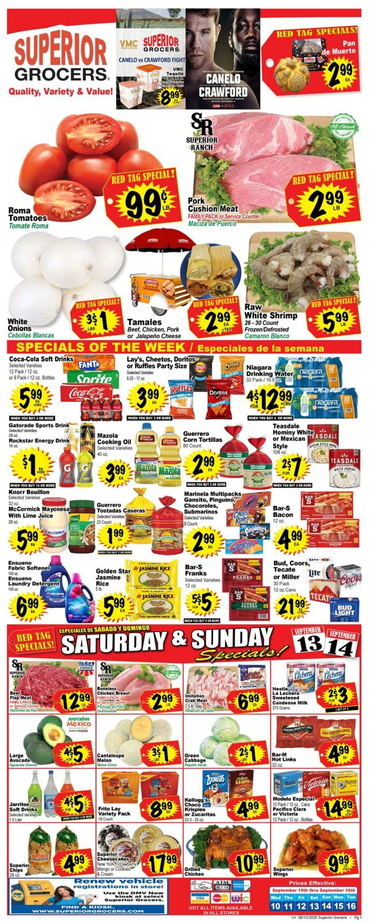 Weekly ad Superior Grocers 09/10/2025 - 09/16/2025