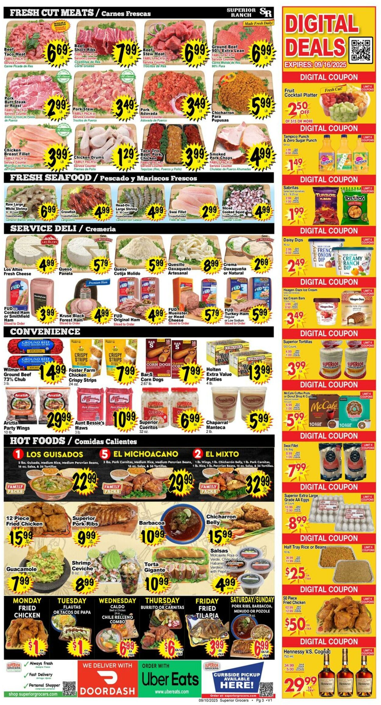 Weekly ad Superior Grocers 09/10/2025 - 09/16/2025