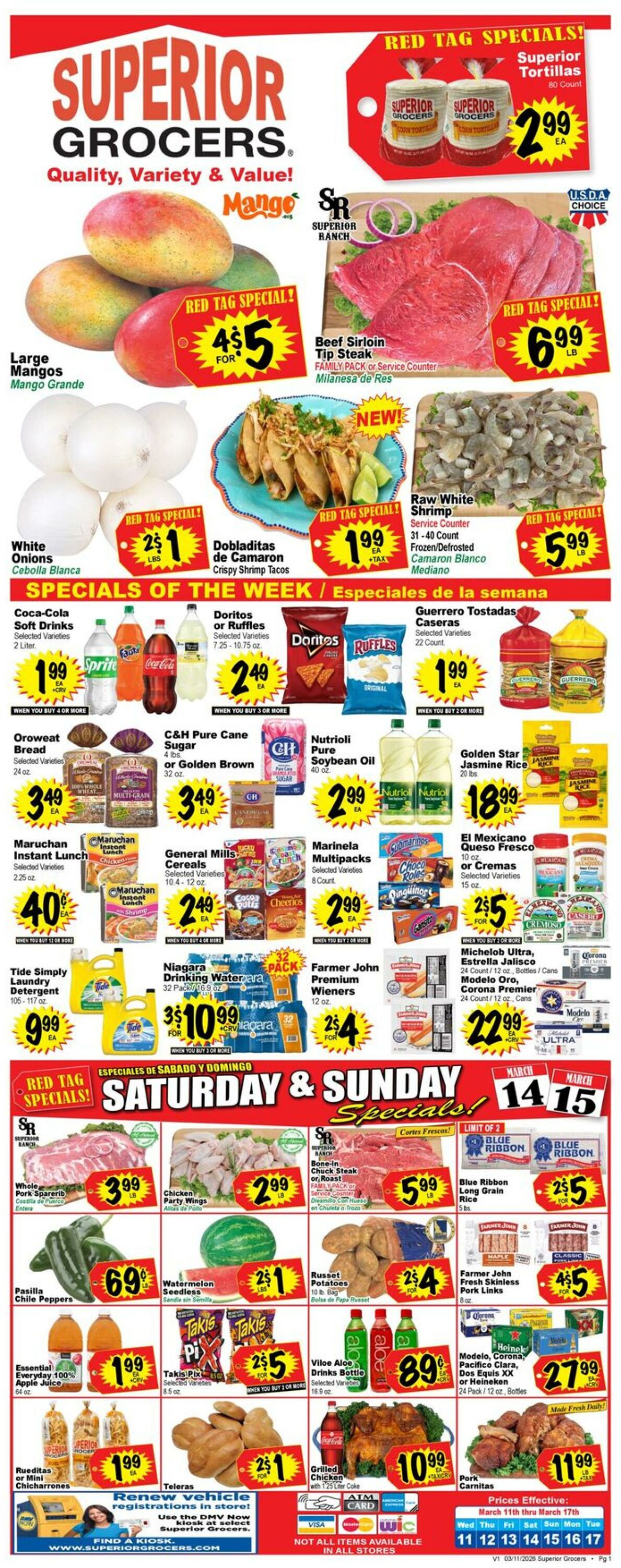 Weekly ad Superior Grocers 03/11/2026 - 03/17/2026