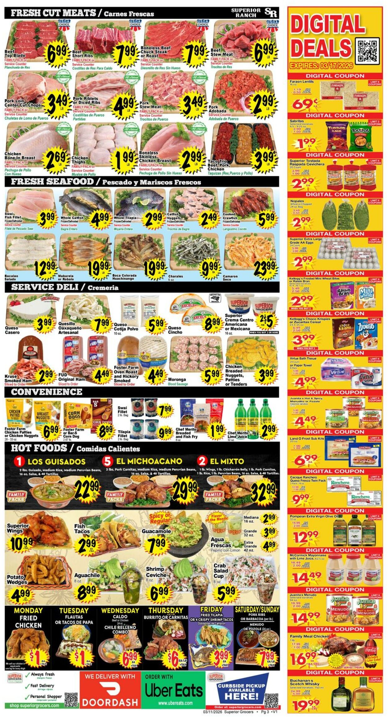 Weekly ad Superior Grocers 03/11/2026 - 03/17/2026