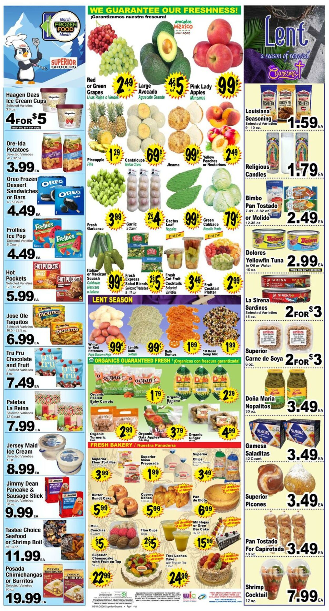 Weekly ad Superior Grocers 03/11/2026 - 03/17/2026